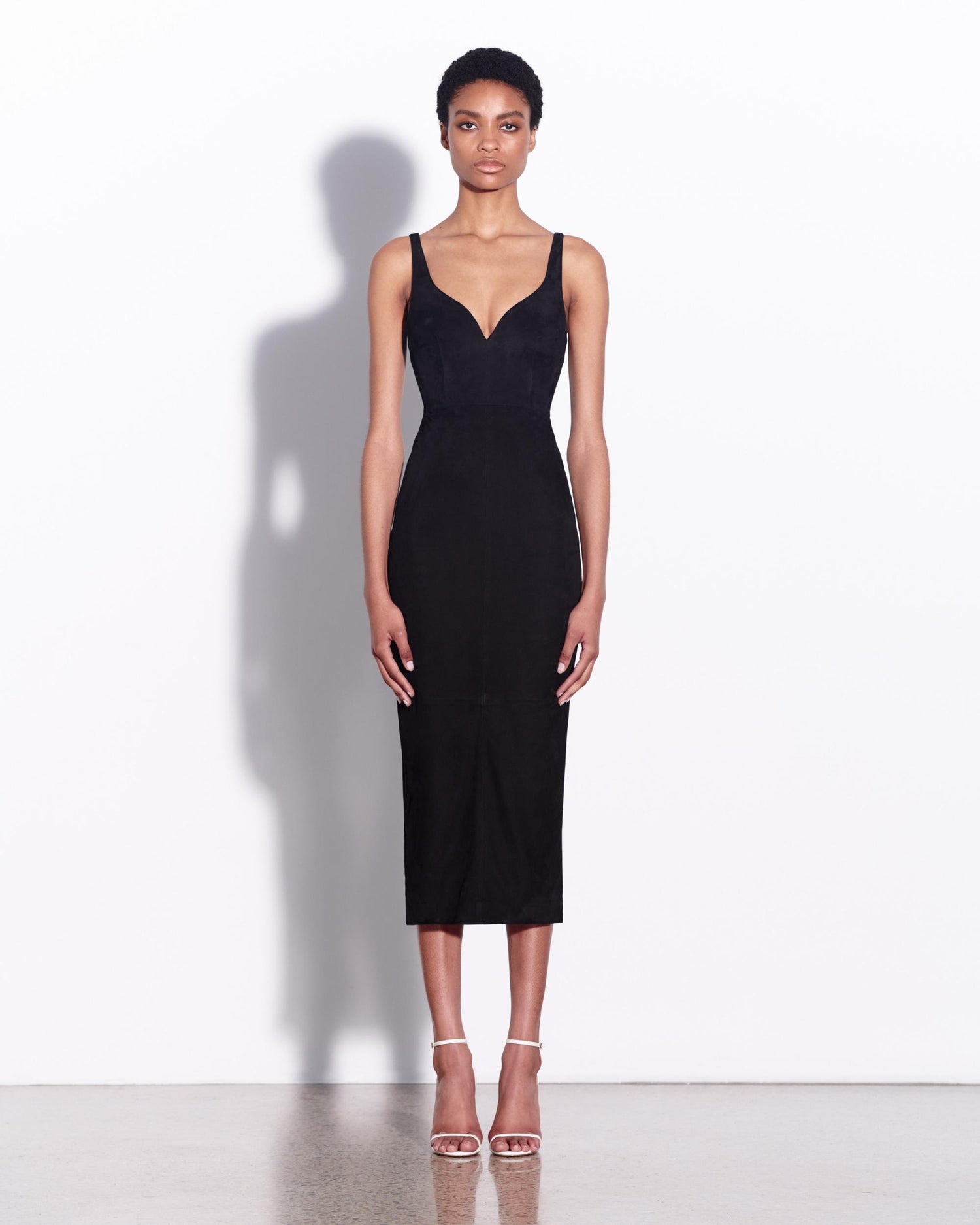 Singlet Sweetheart Dress in Suede Alex Perry Singlet Sweetheart Dress in Suede Alex Perry