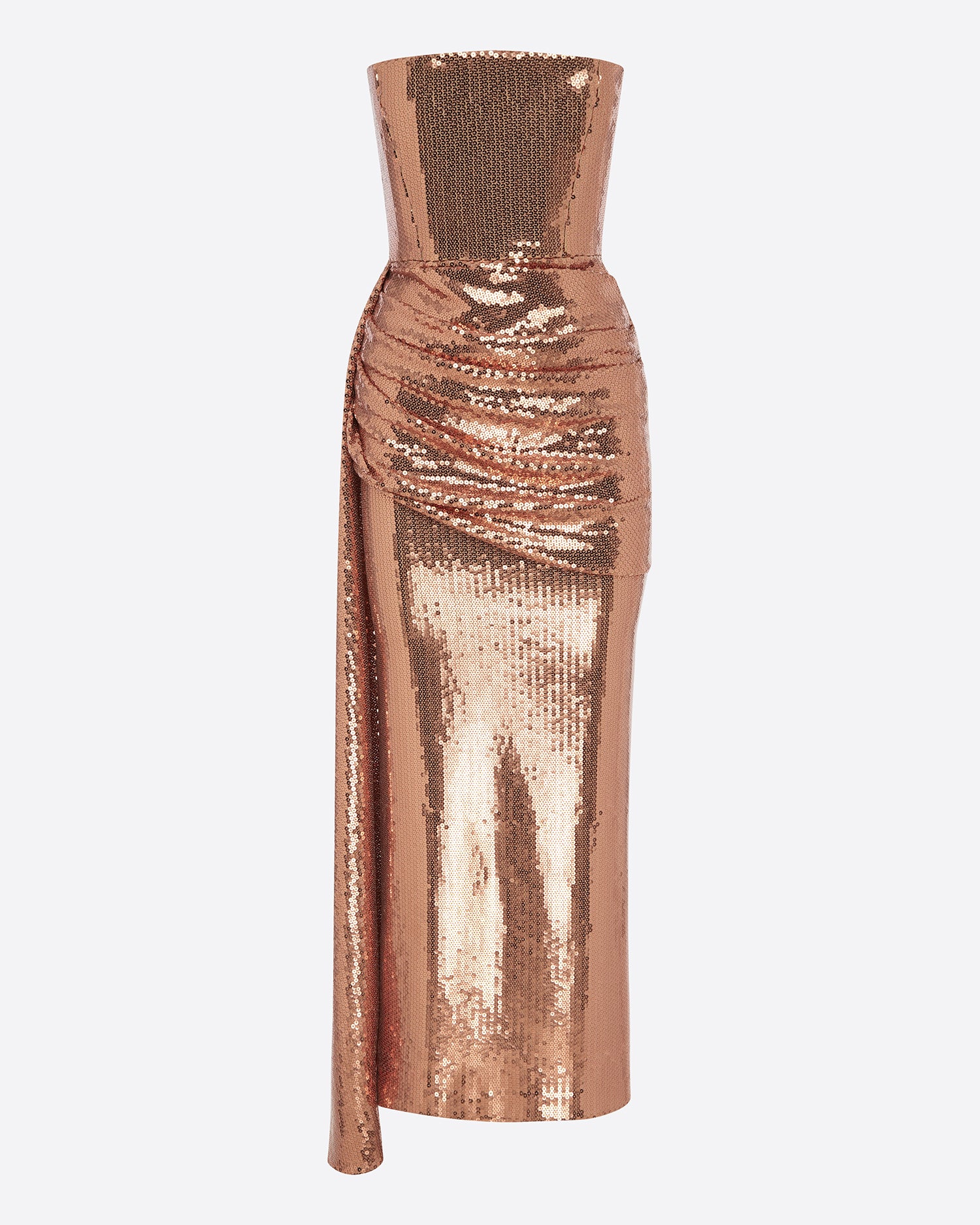 Strapless Drape Dress in Sequin Alex Perry Strapless Drape Dress in Sequin Alex Perry