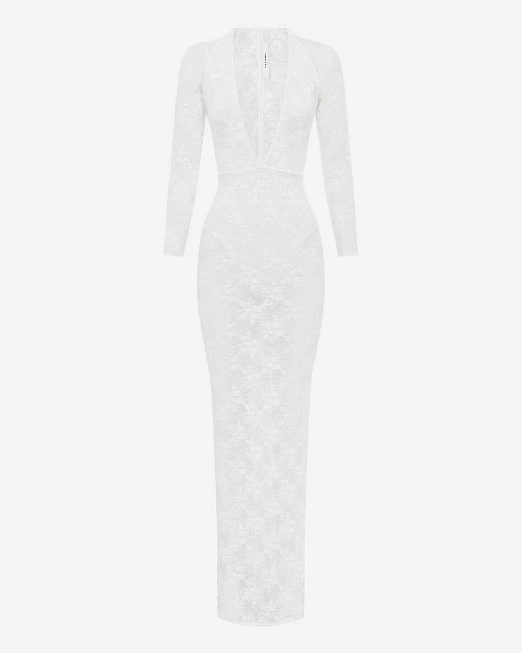 Long Sleeve Halter Column in Lace