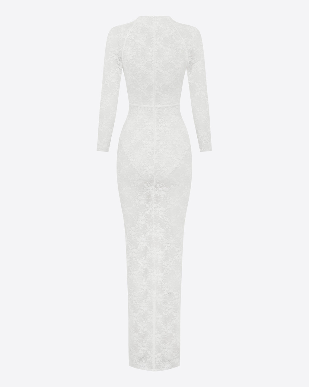 Long Sleeve Halter Column in Lace