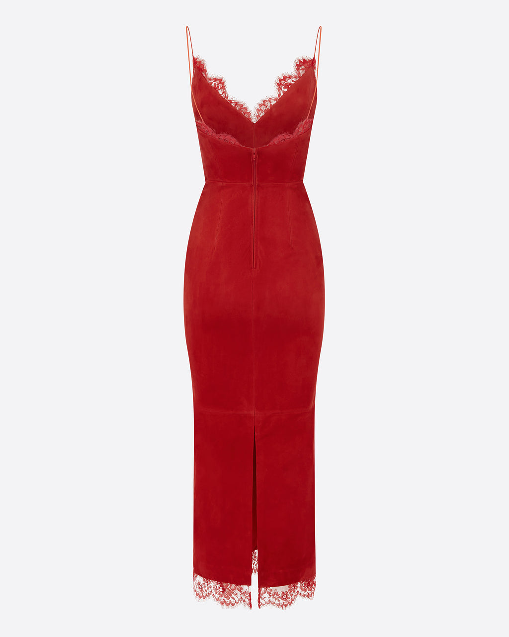 Bikini Dress in Suede with Lace Trim