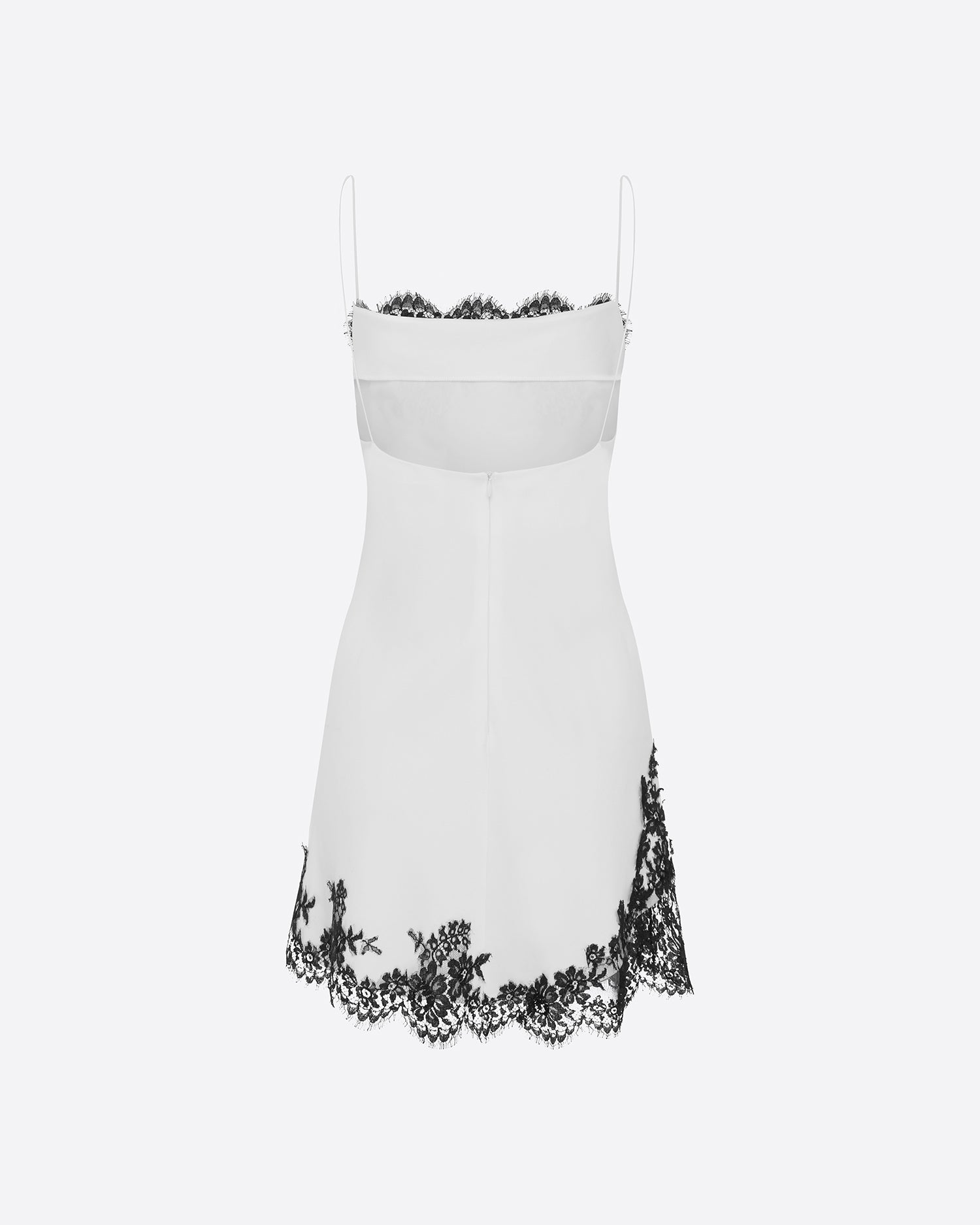 Bias Slip Mini Dress in Satin Crepe