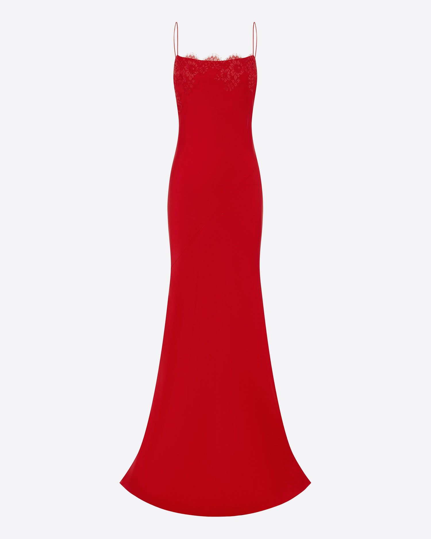 Bias Gown in Satin Crepe