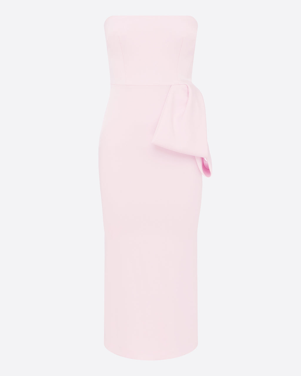 Strapless Dress in Satin Crepe