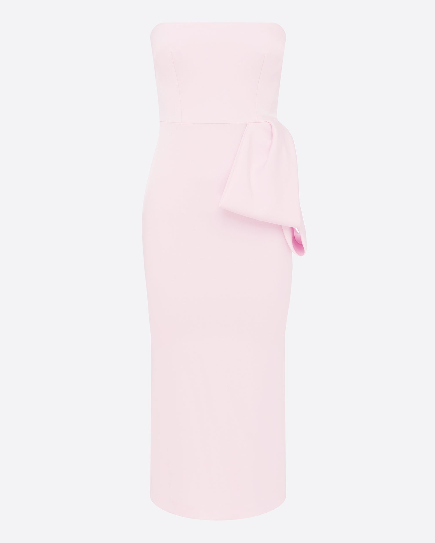 Strapless Dress in Satin Crepe