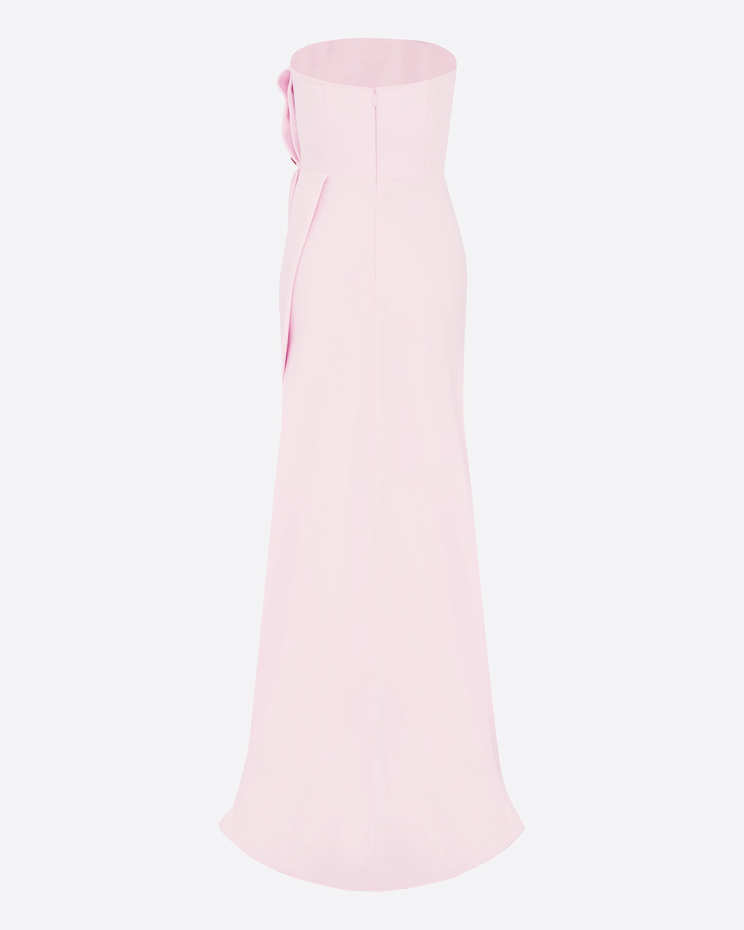 Strapless Gown in Satin Crepe