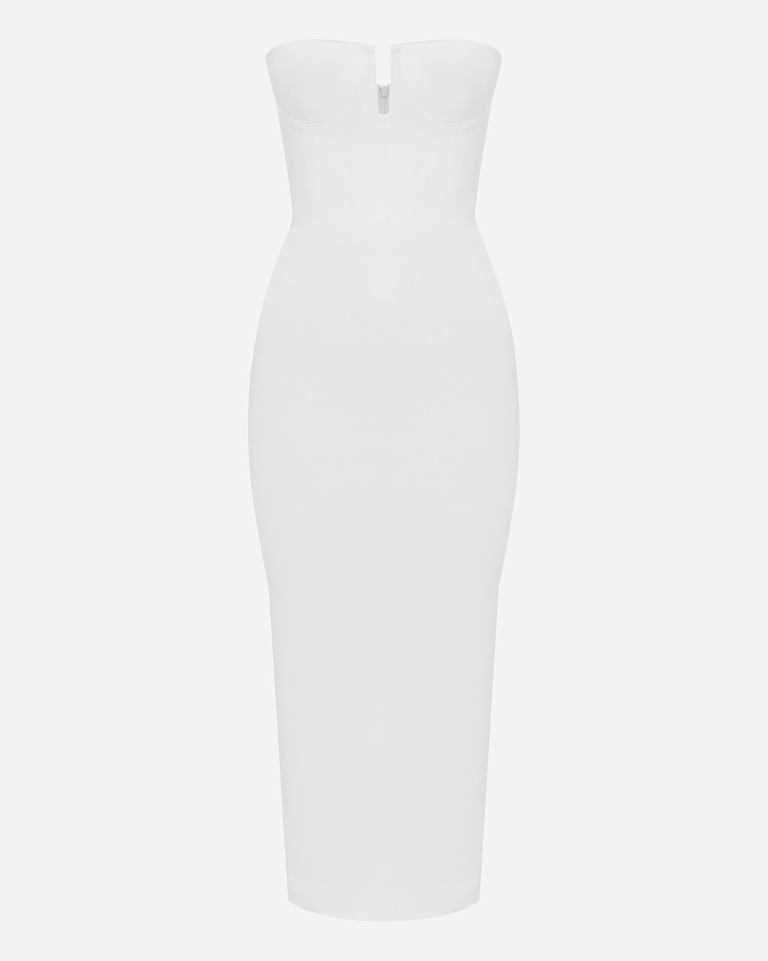 Strapless Cup Dress in Satin Crepe