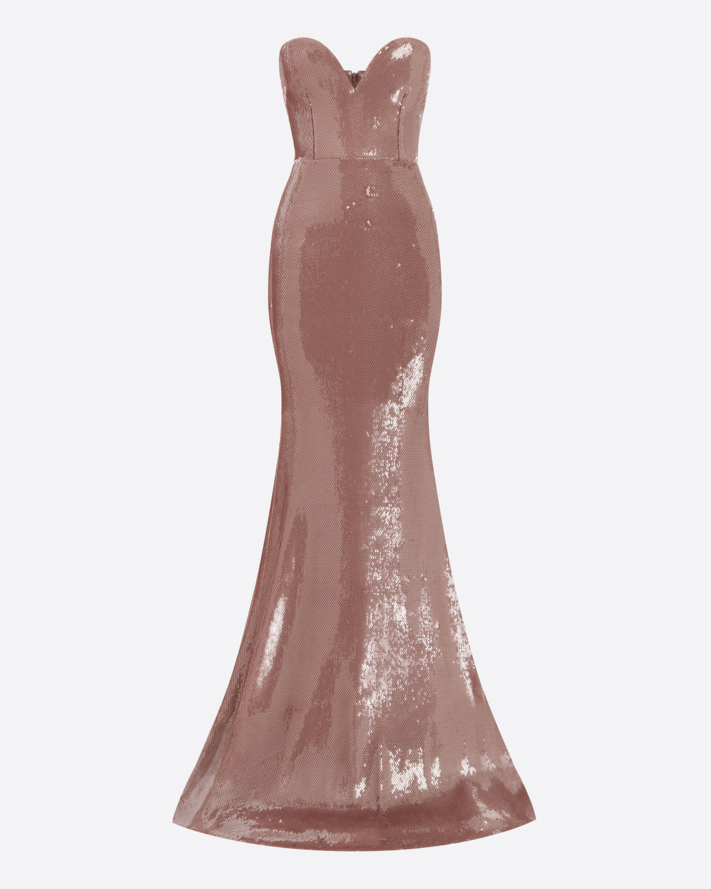 Strapless Sweetheart Gown in Sequin