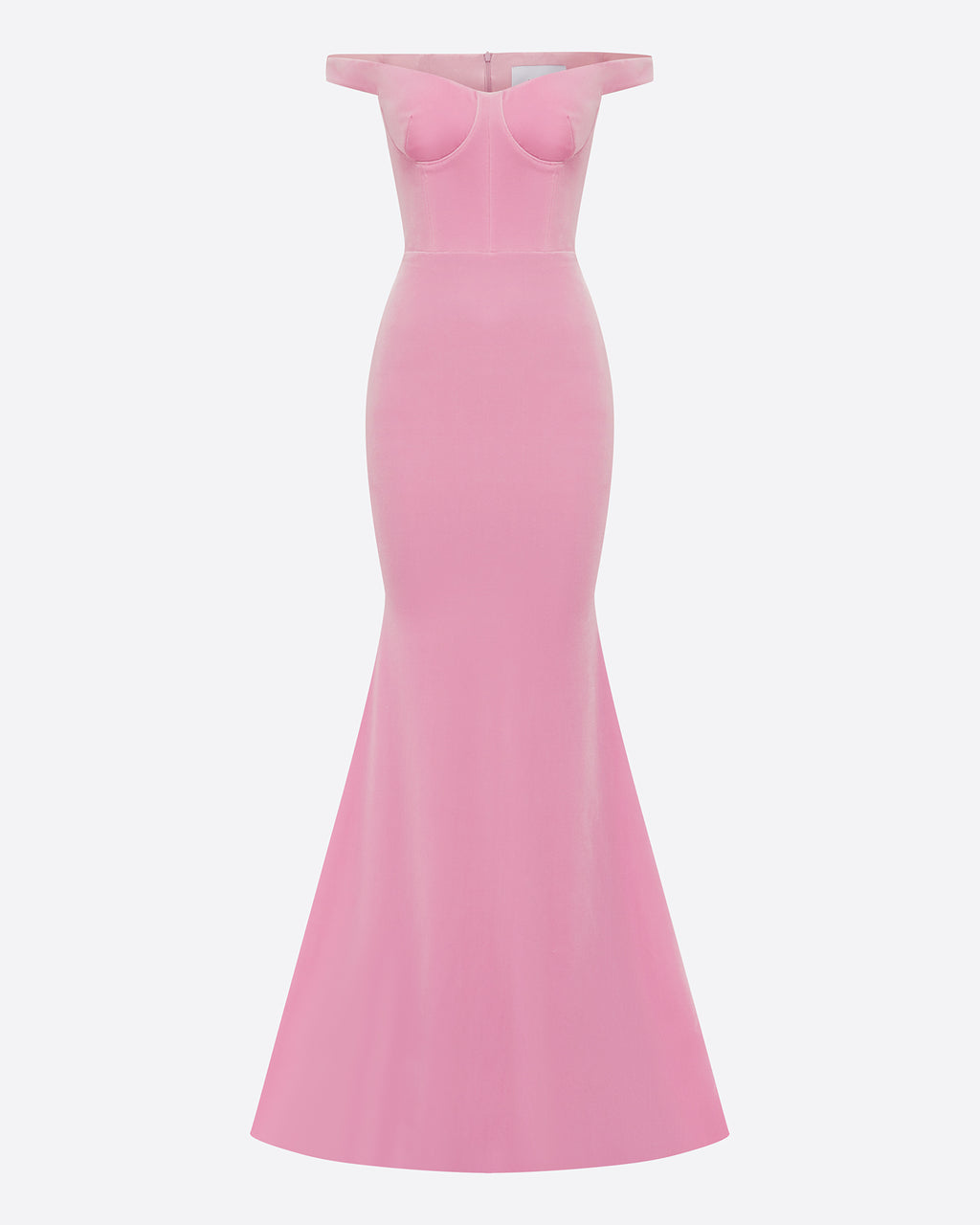 Off Shoulder Gown in Velvet
