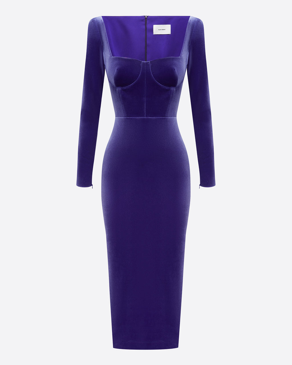 Long Sleeve Dress in Velvet