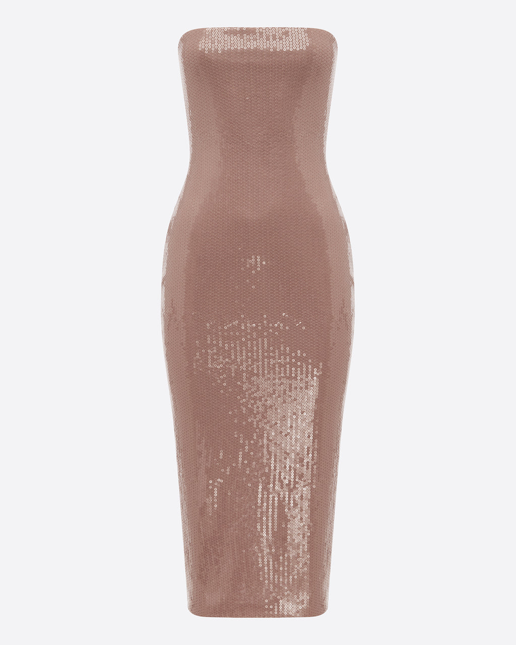 Strapless Dress in Sequin Stretch Mesh