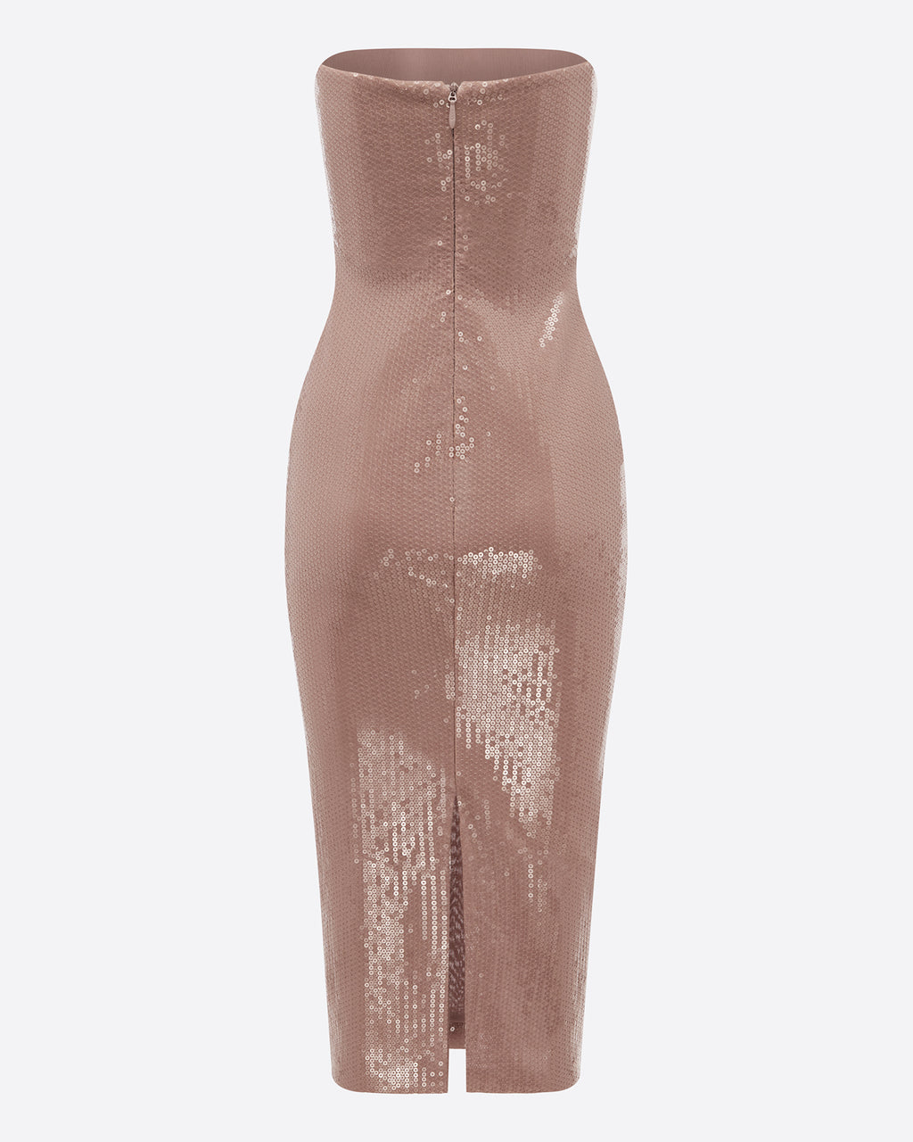 Strapless Dress in Sequin Stretch Mesh