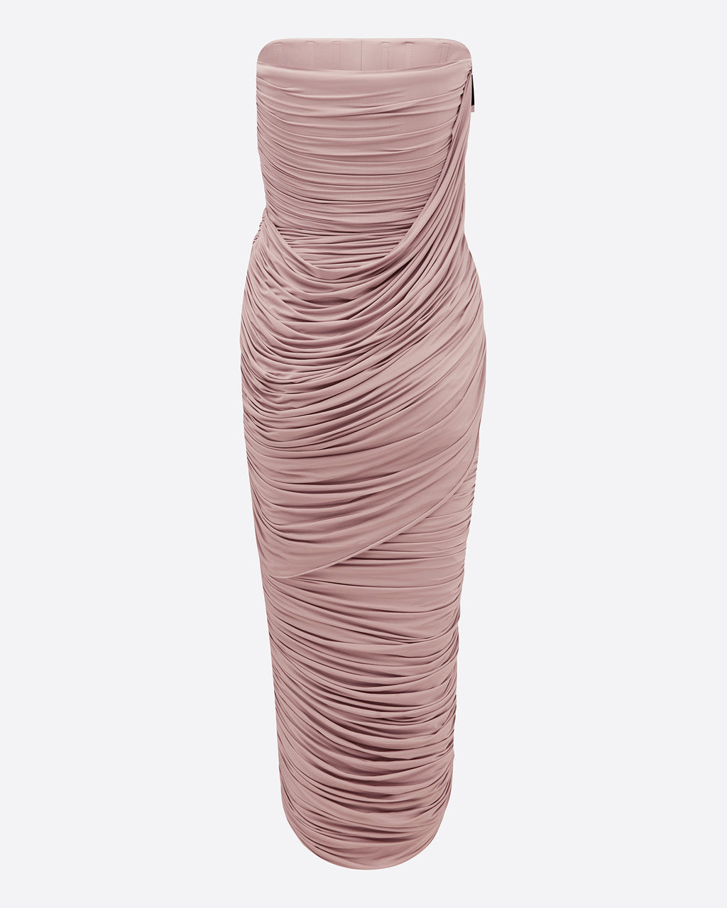Strapless Drape Column in Jersey