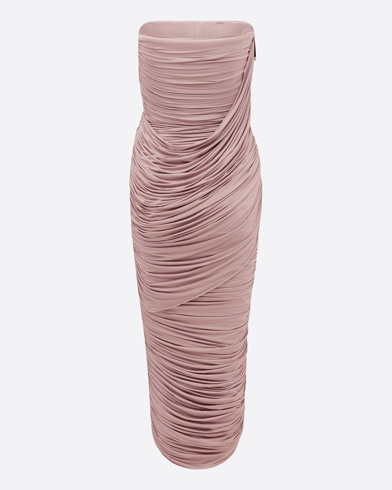 Strapless Drape Column in Jersey