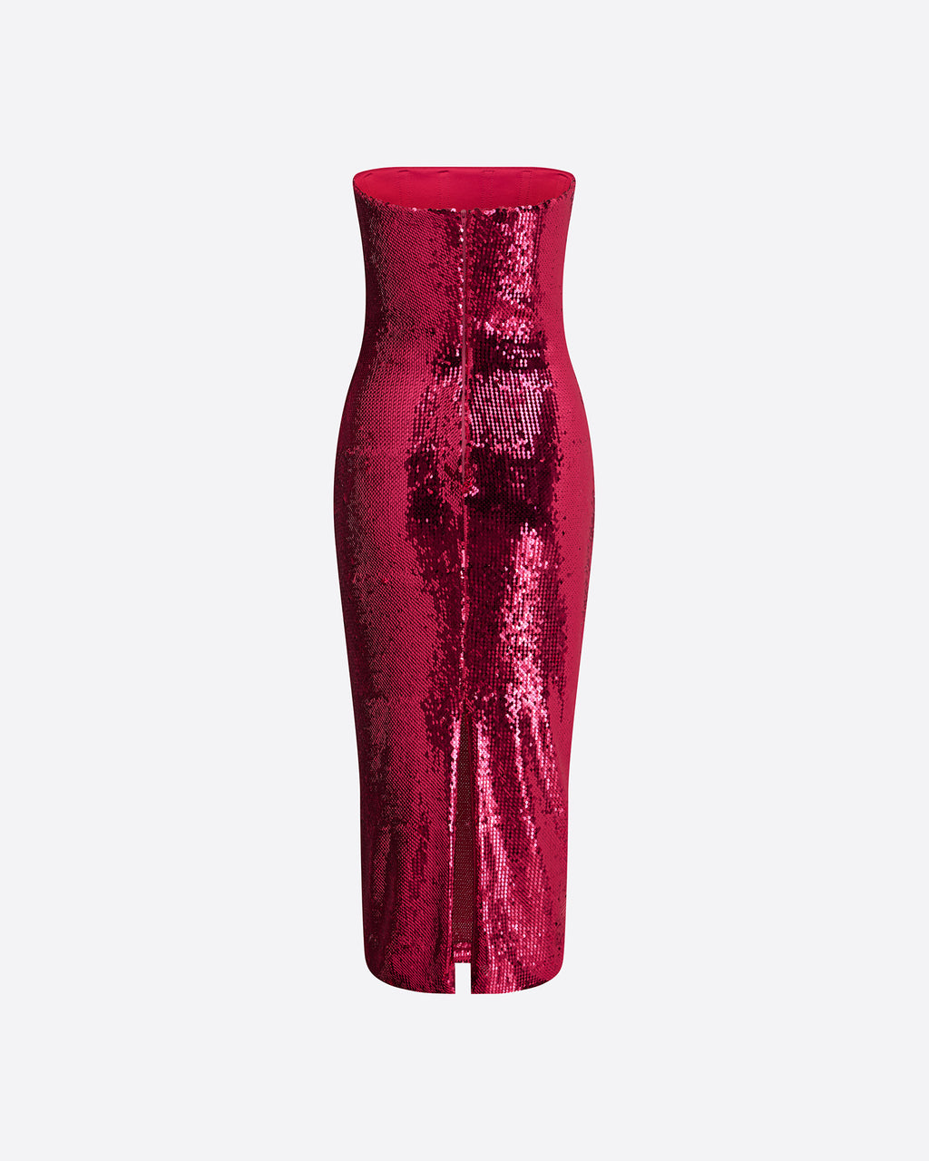 Strapless Dress in Sequin Mesh