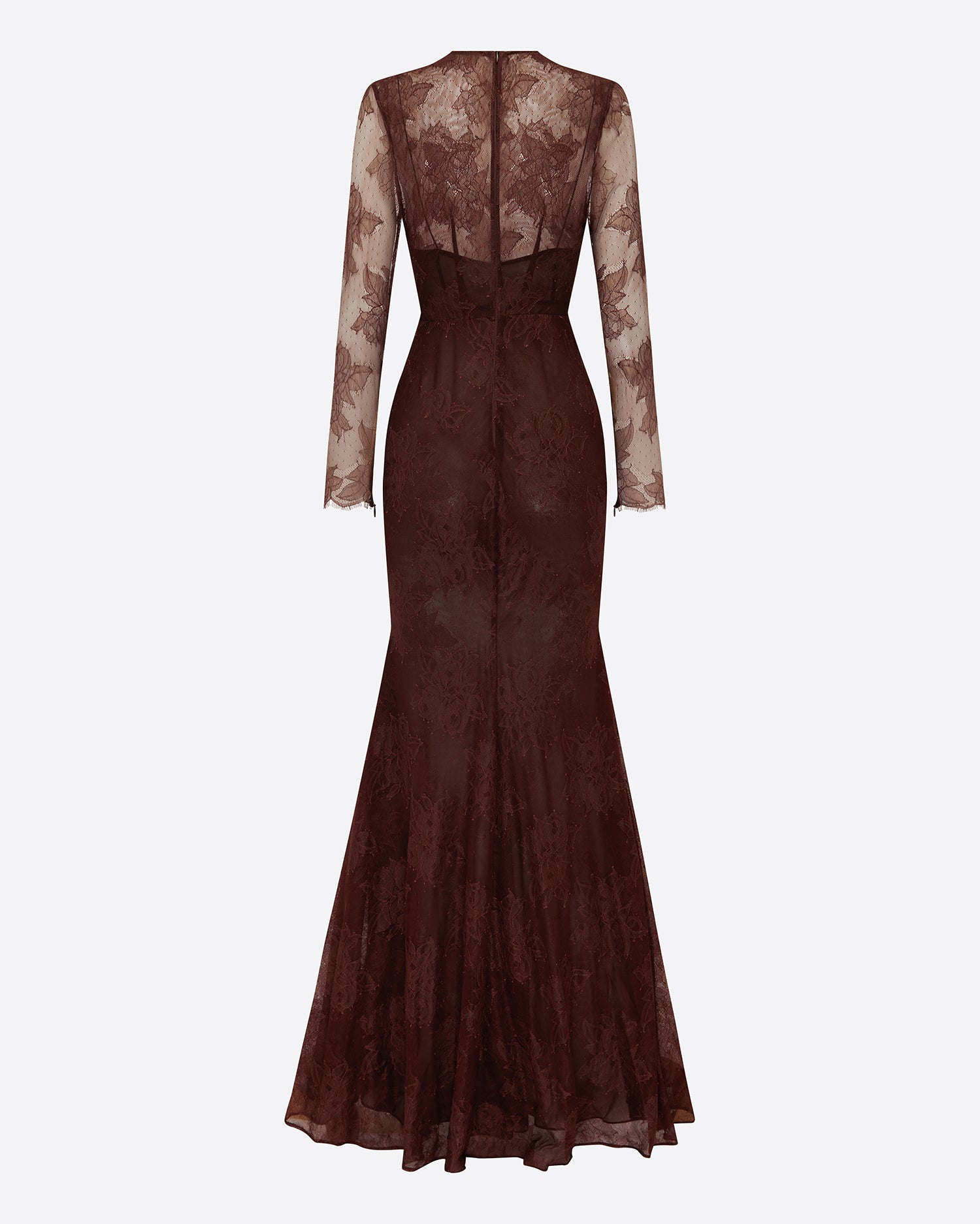 Long Sleeve Gown in Lace