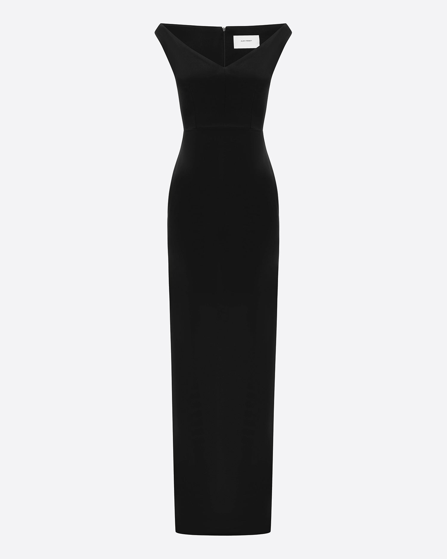 Off Shoulder Column in Satin Crepe
