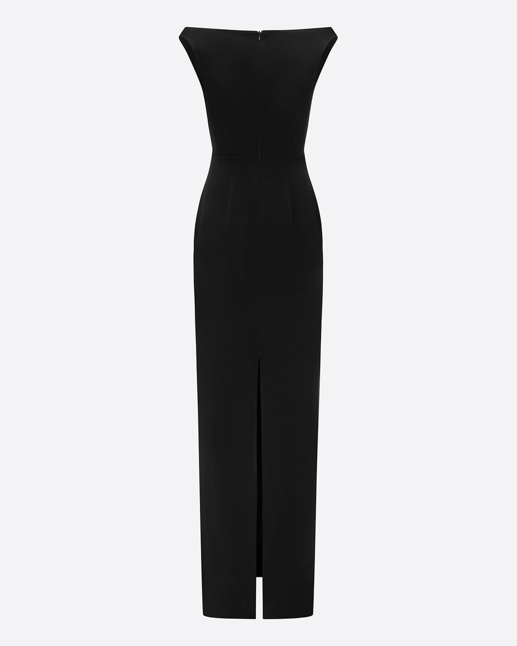 Off Shoulder Column in Satin Crepe