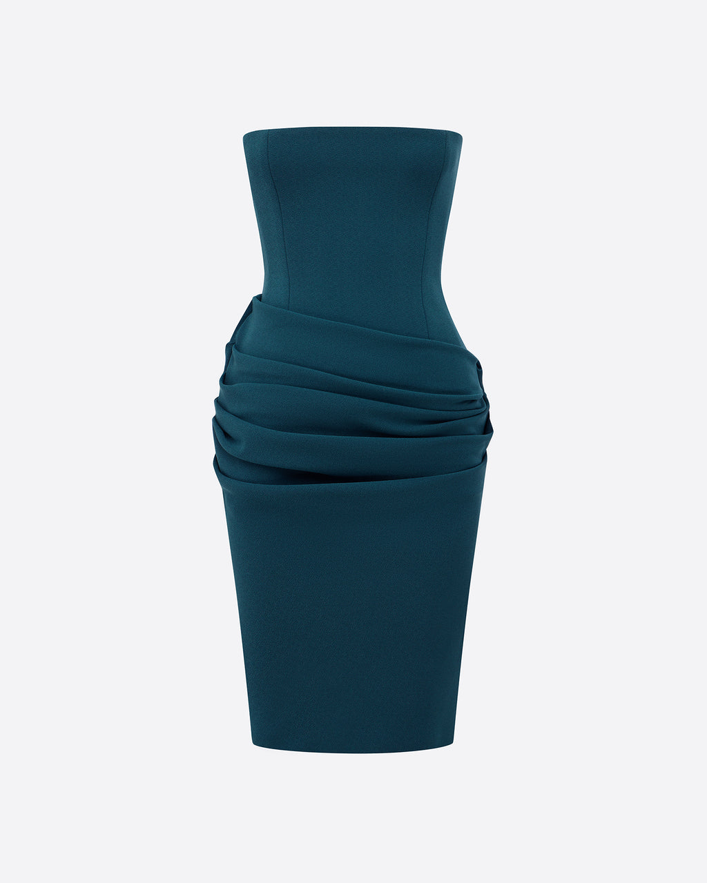 Strapless Dress in Stretch Crepe