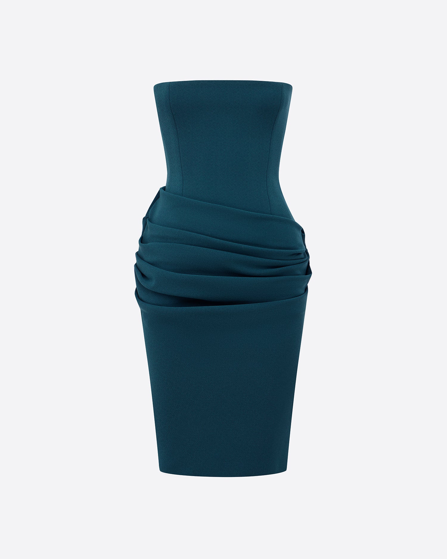 Strapless Dress in Stretch Crepe