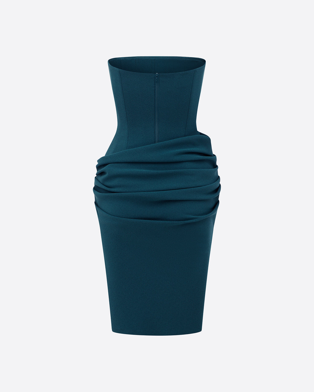 Strapless Dress in Stretch Crepe