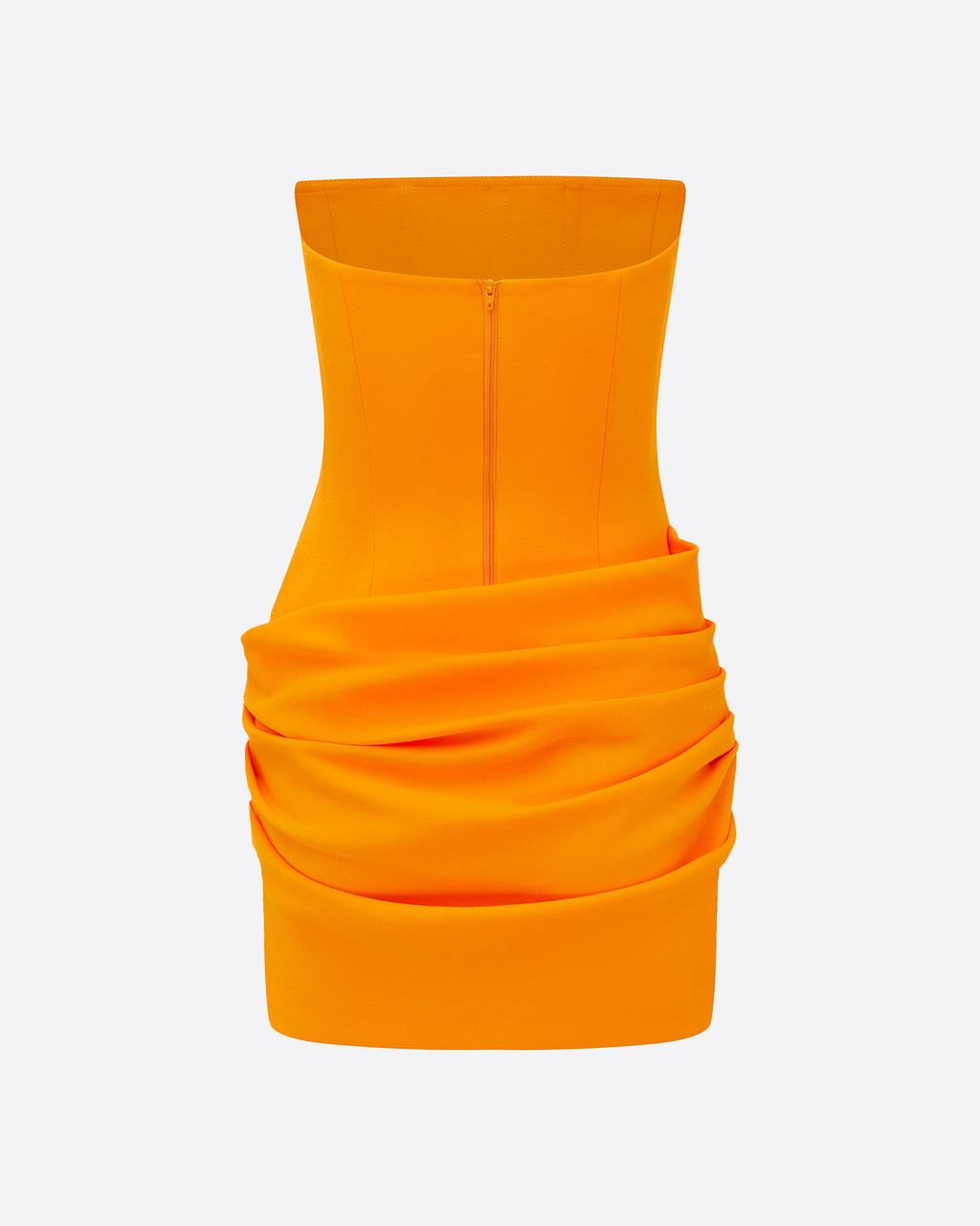 Strapless Mini Dress in Stretch Crepe