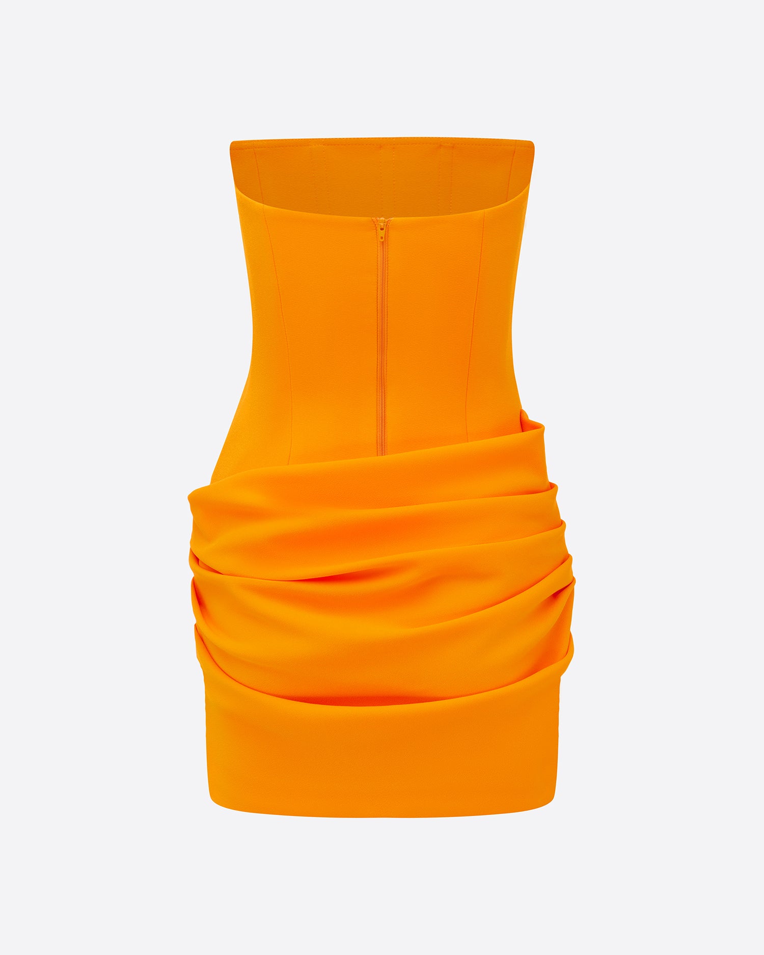 Strapless Mini Dress in Stretch Crepe