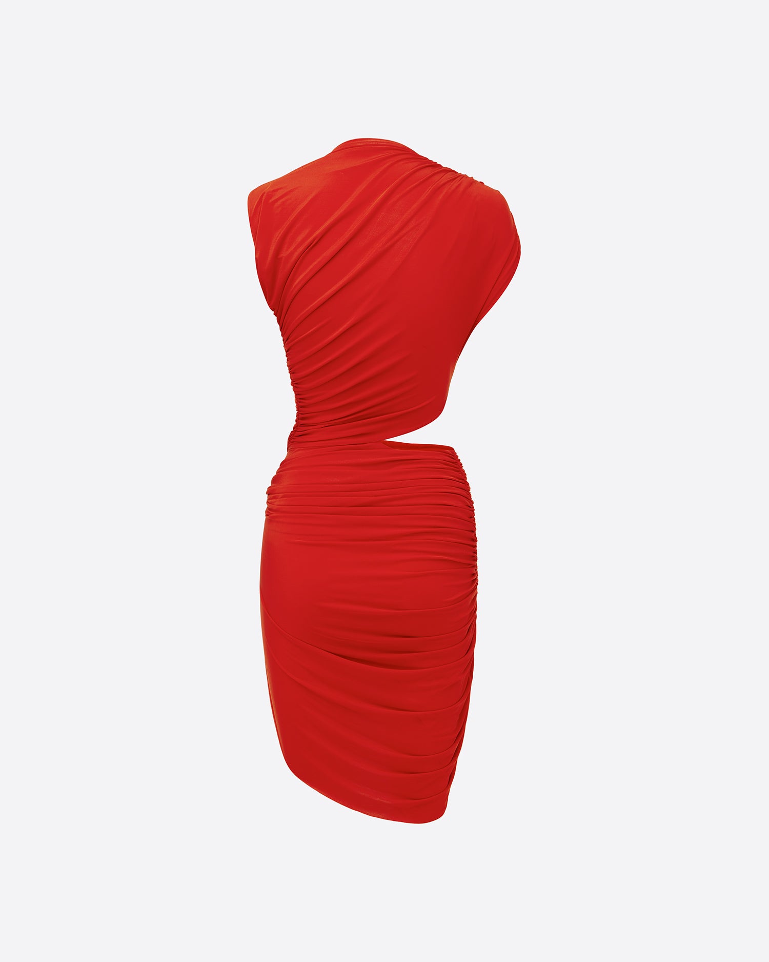 Sleeveless Twist Mini Dress in Jersey