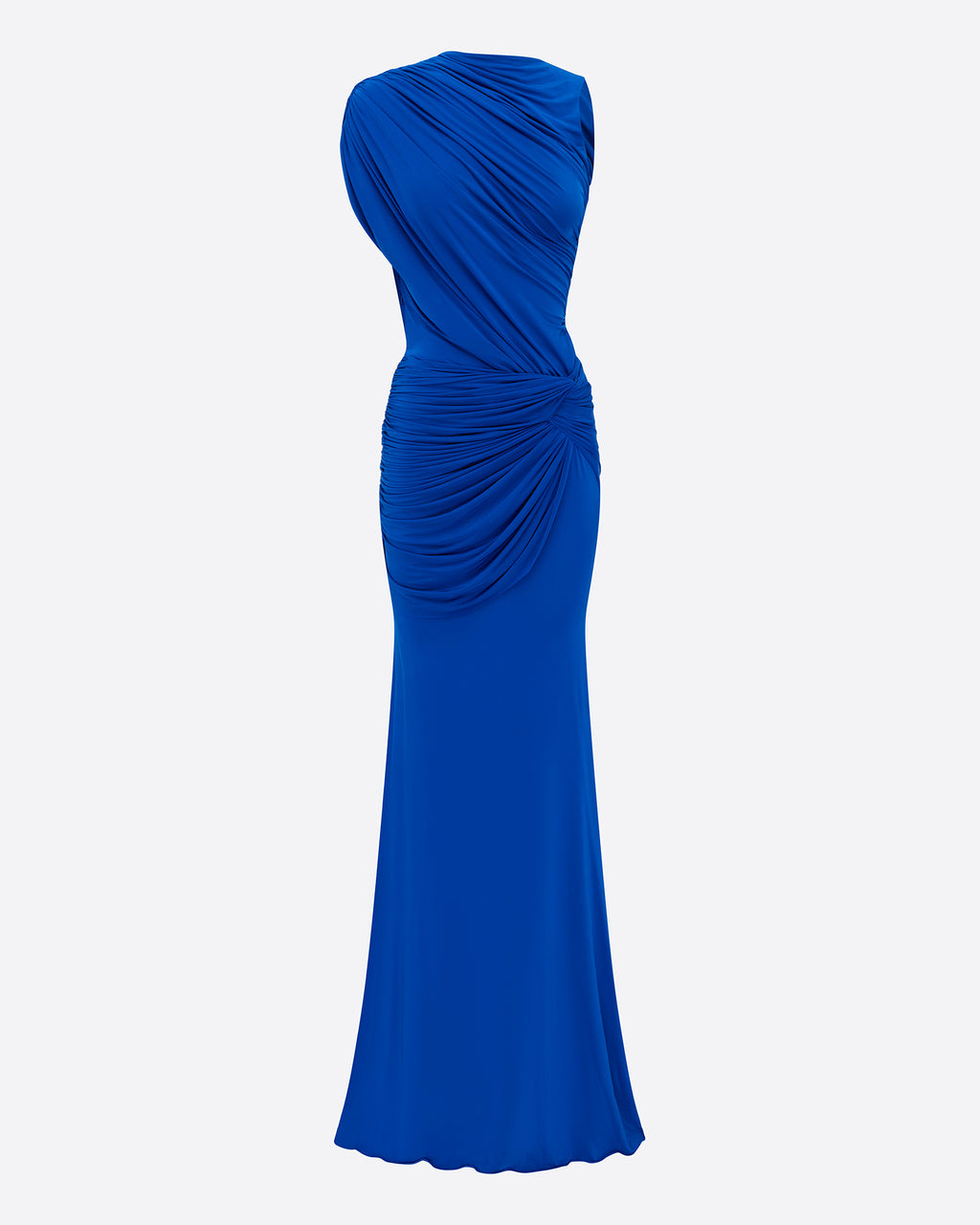 Sleeveless Twist Gown in Jersey