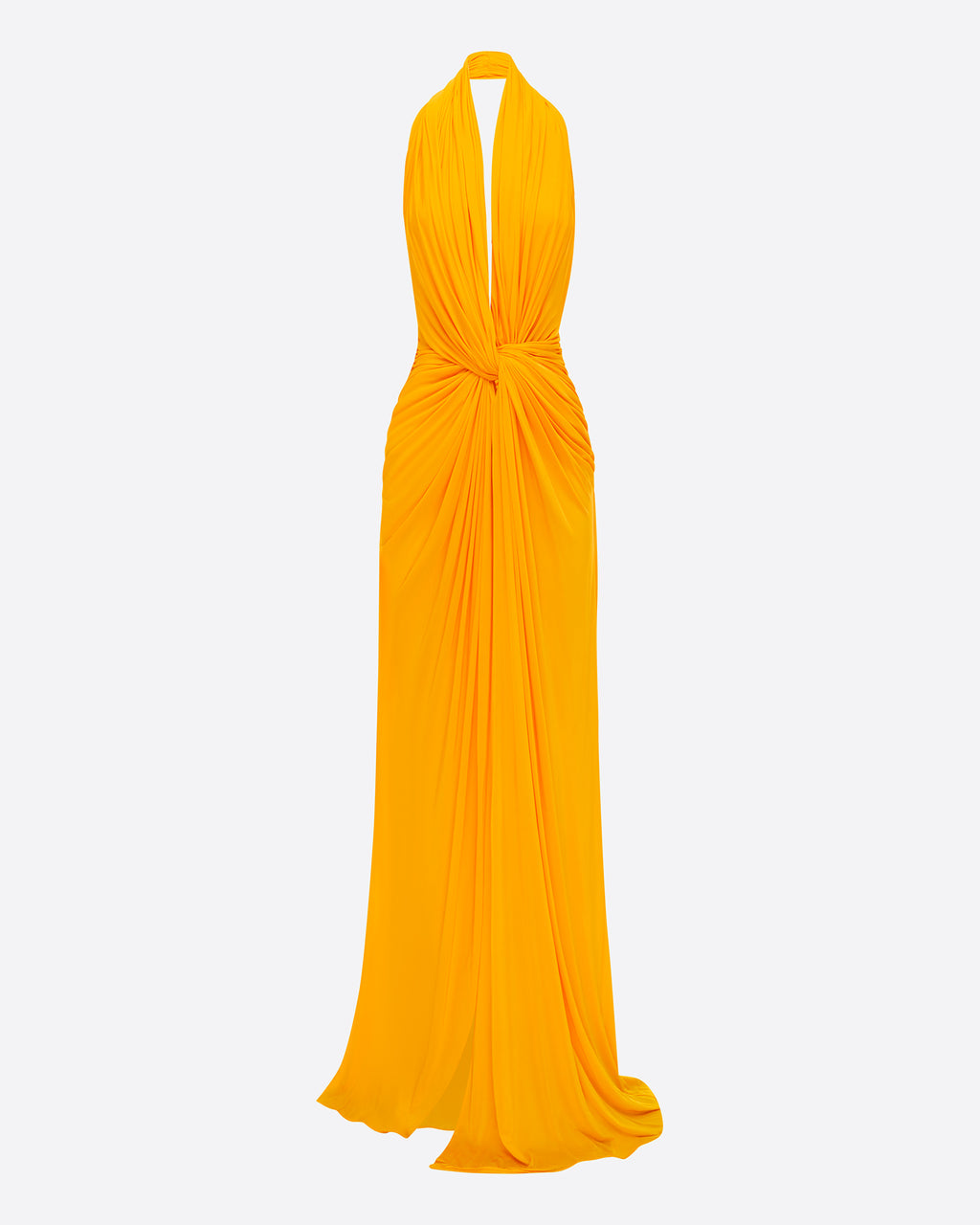 Halter Twist Gown in Jersey