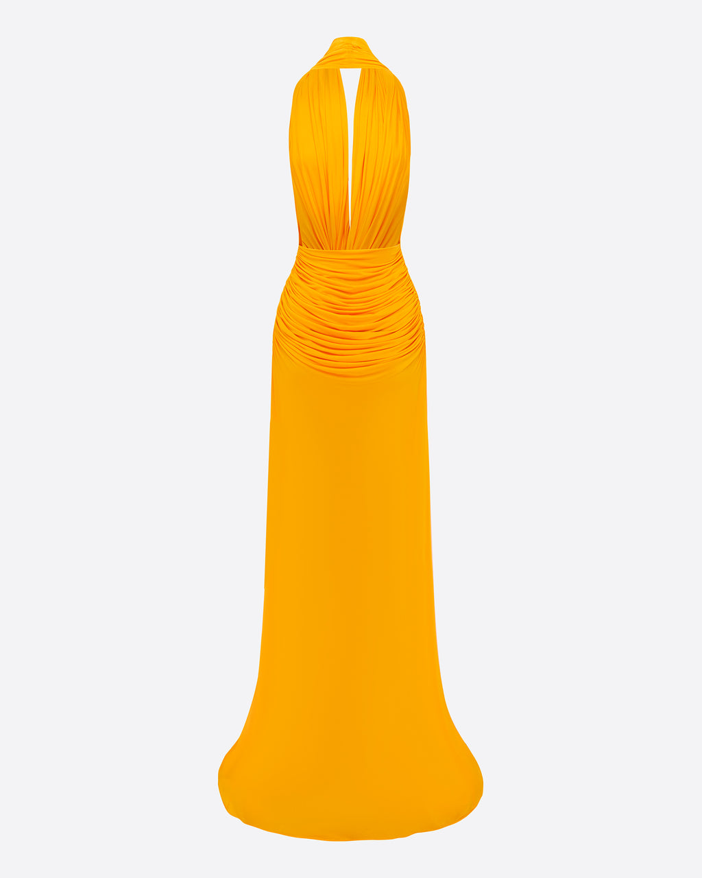Halter Twist Gown in Jersey