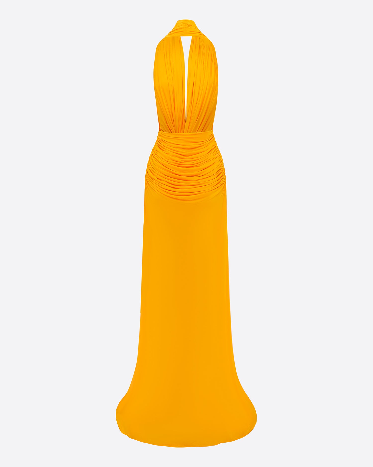 Halter Twist Gown in Jersey