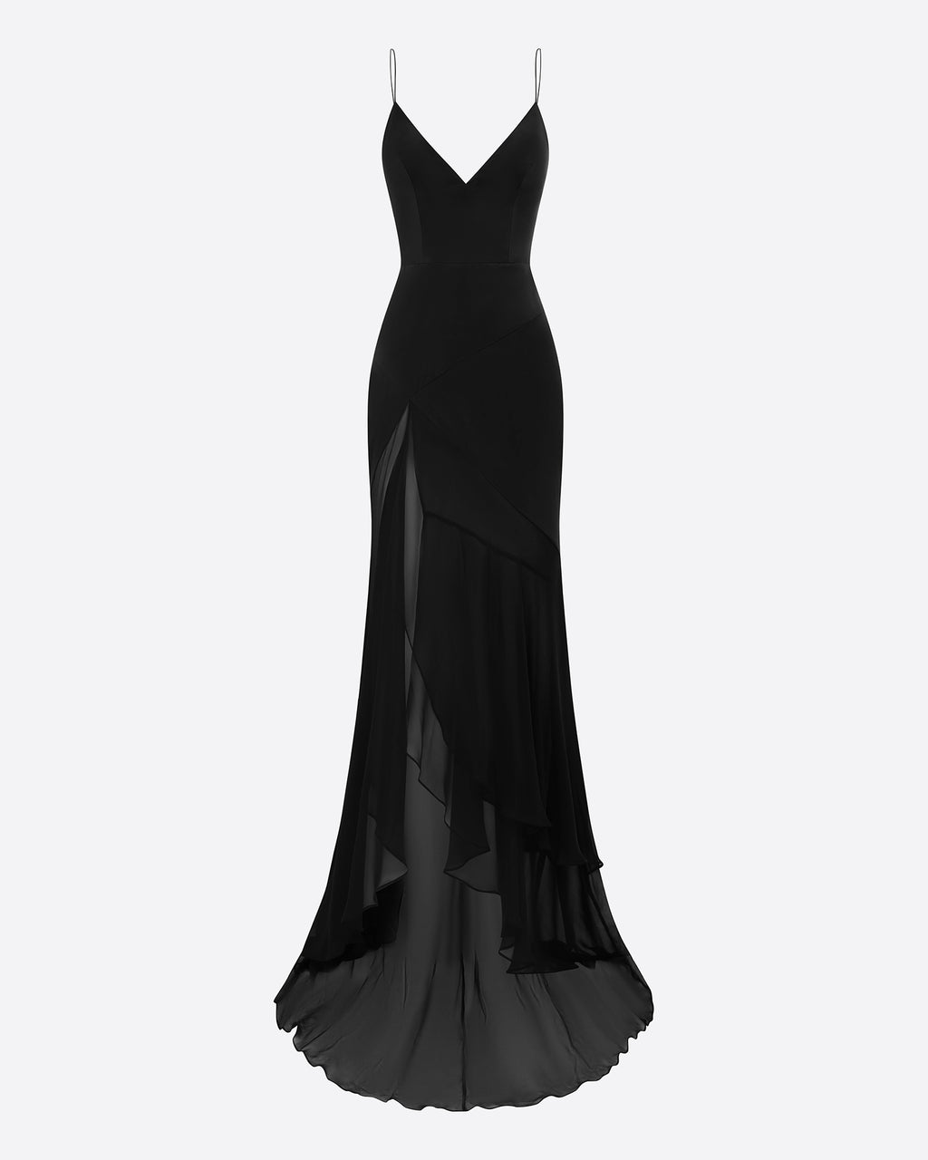 Tiered Bikini Gown Silk Satin