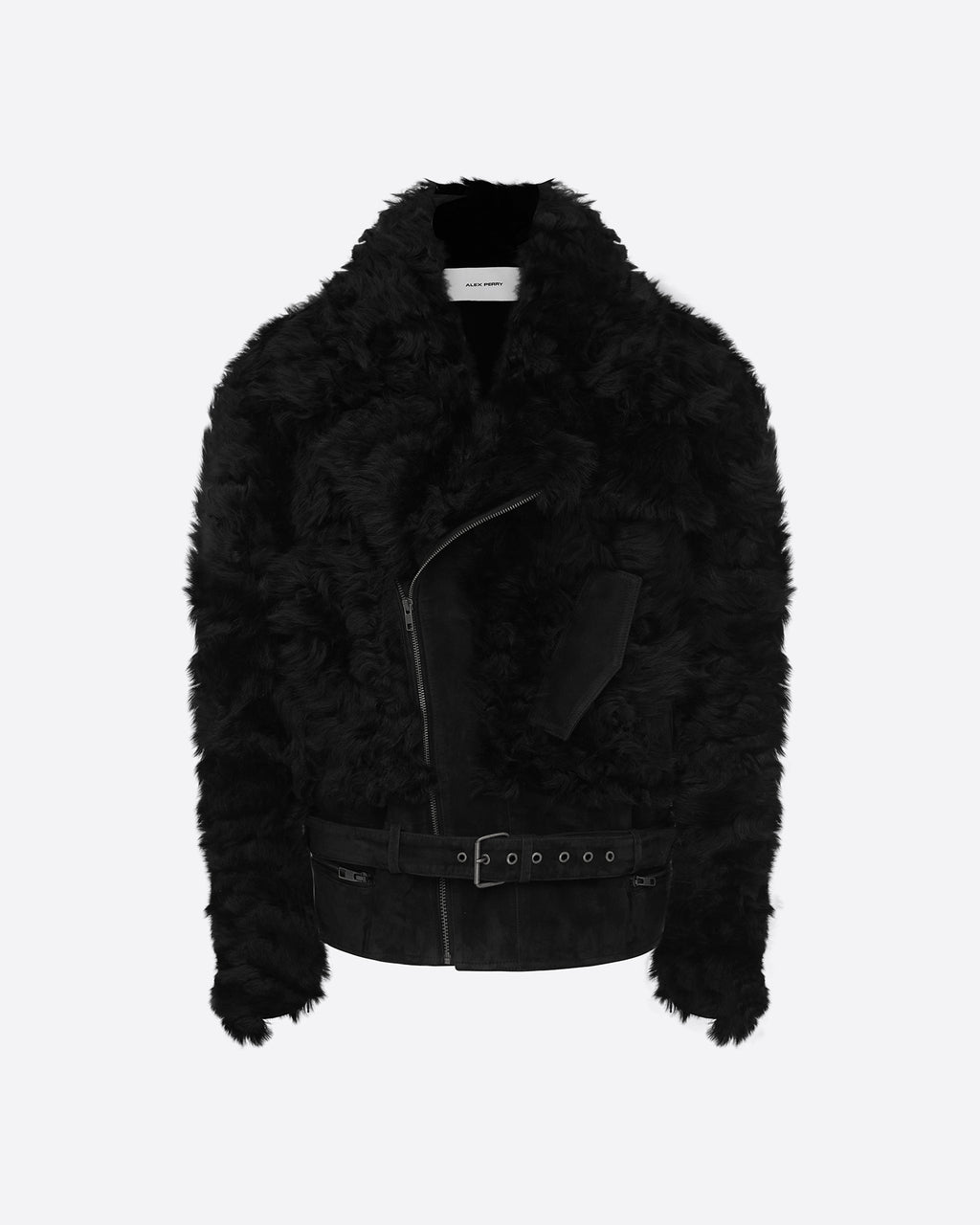 Biker Jacket in Shearling Suede
