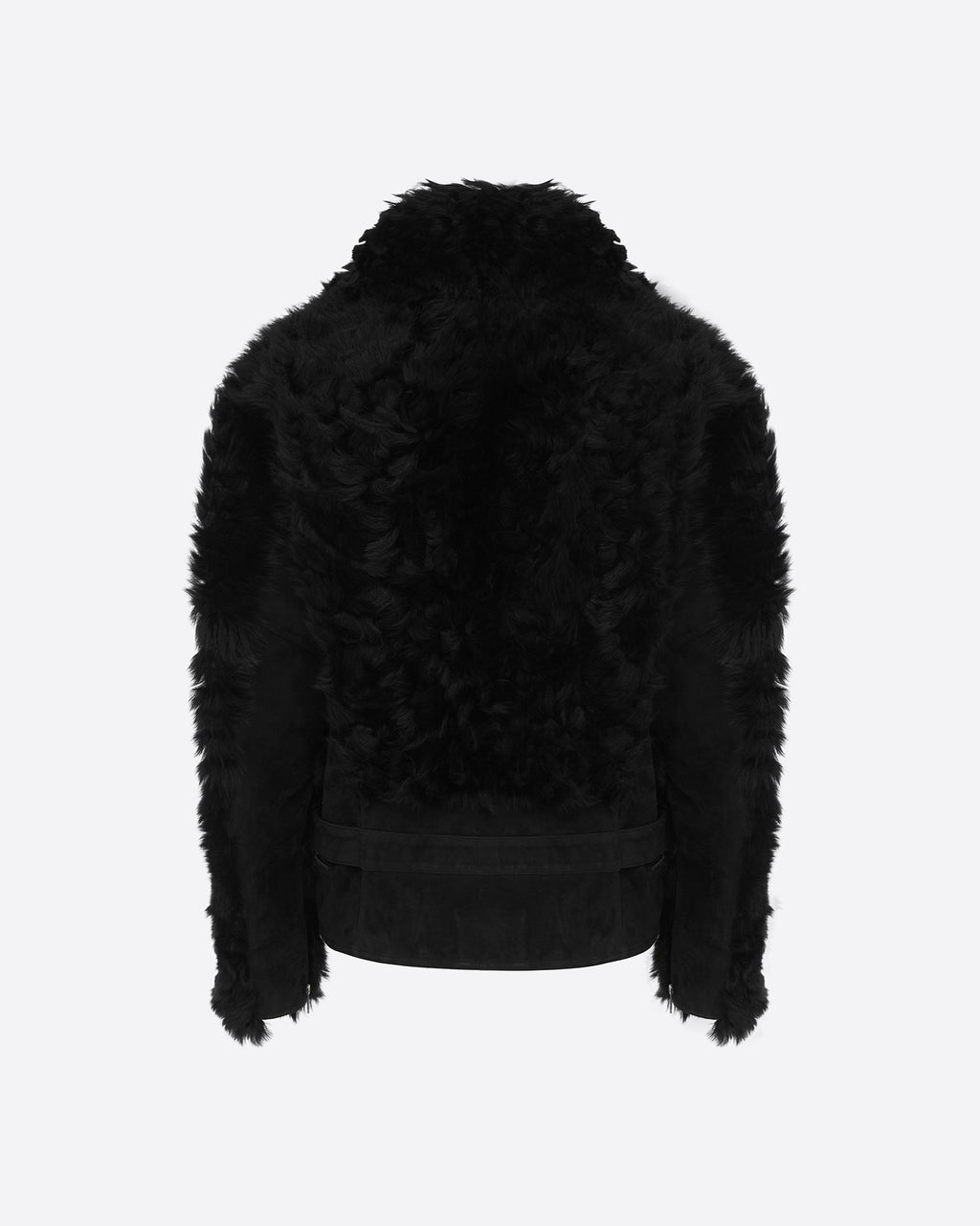 Biker Jacket in Shearling Suede