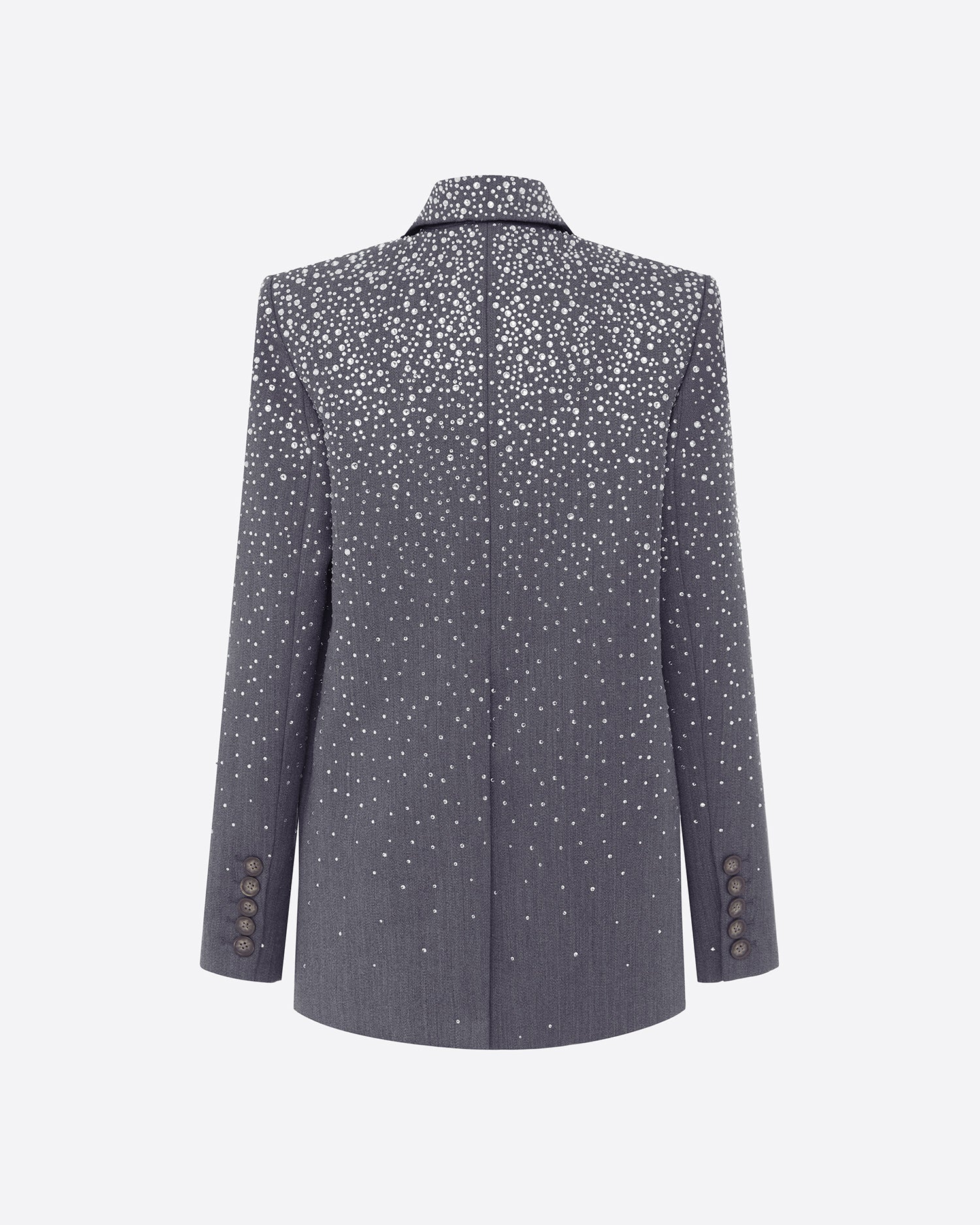 Single Breasted Oversize Blazer in Crystal Suiting