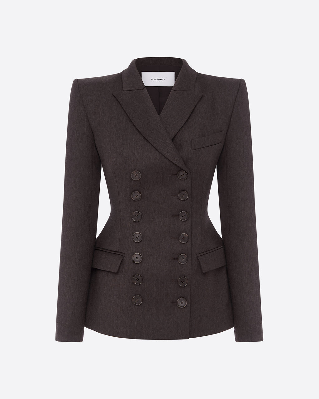 Double Breasted Blazer in Wool Suiting