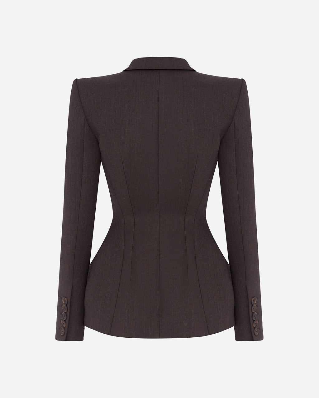 Double Breasted Blazer in Wool Suiting