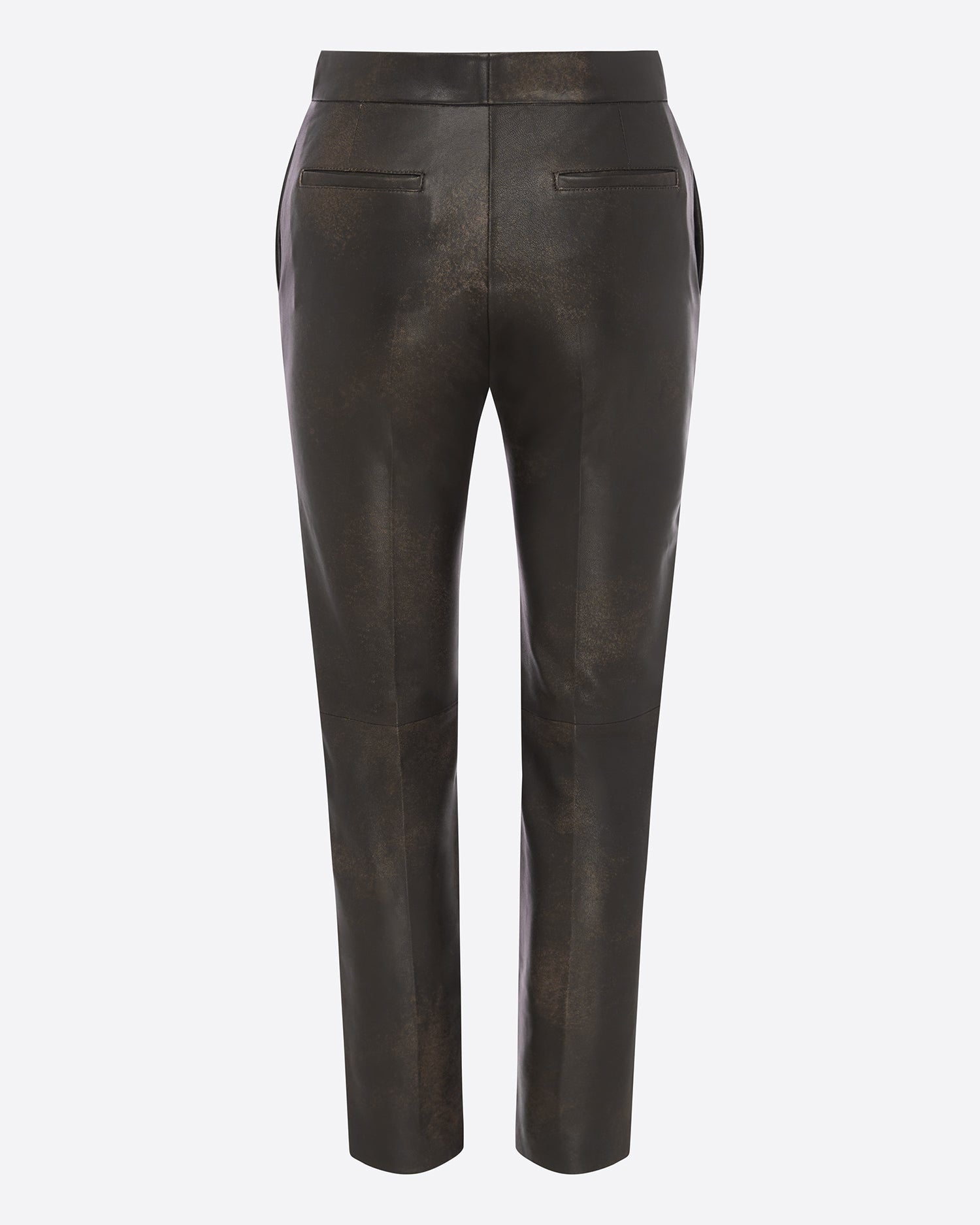 Crop Trouser in Leather