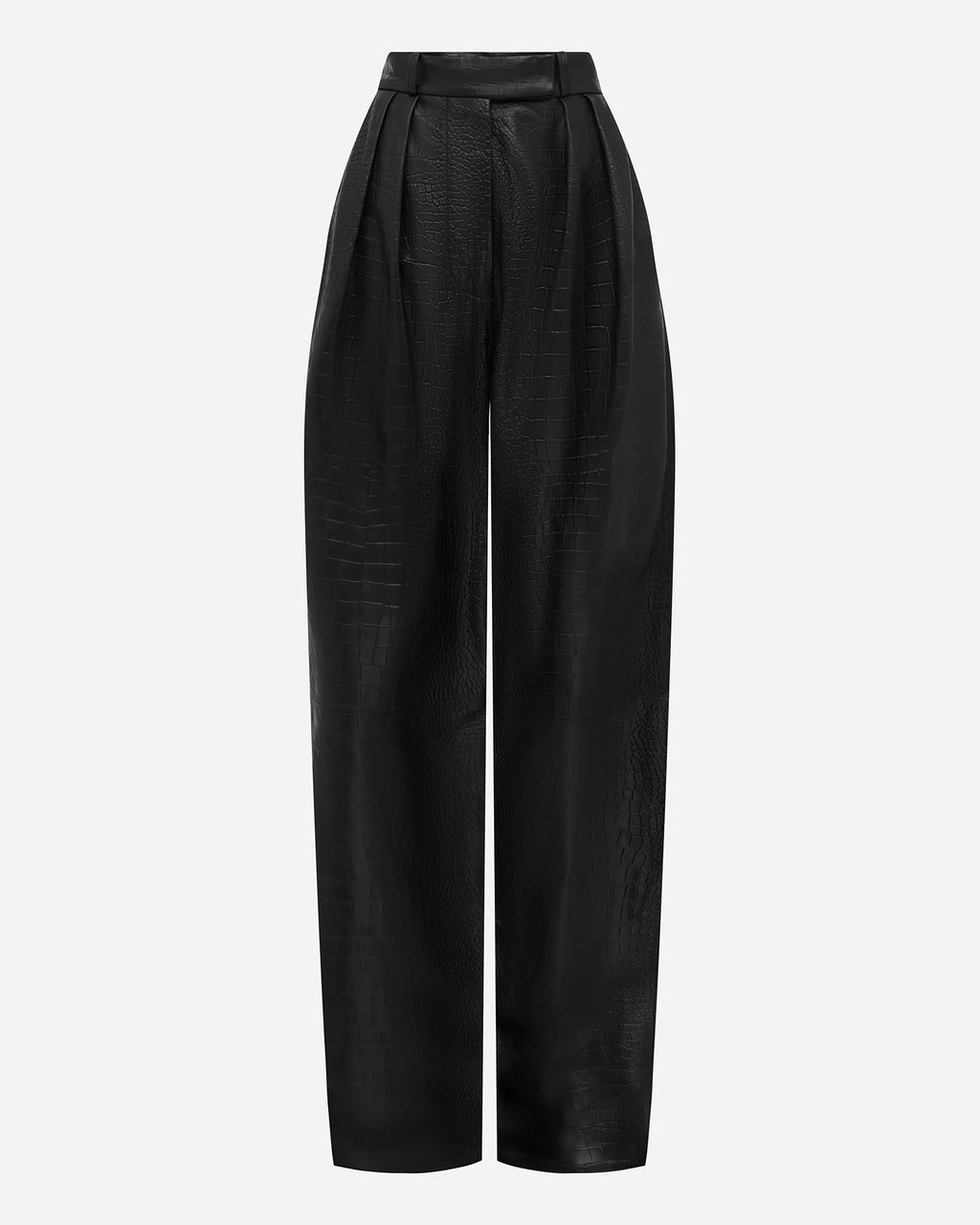 Tailored Trouser in Embossed Leather
