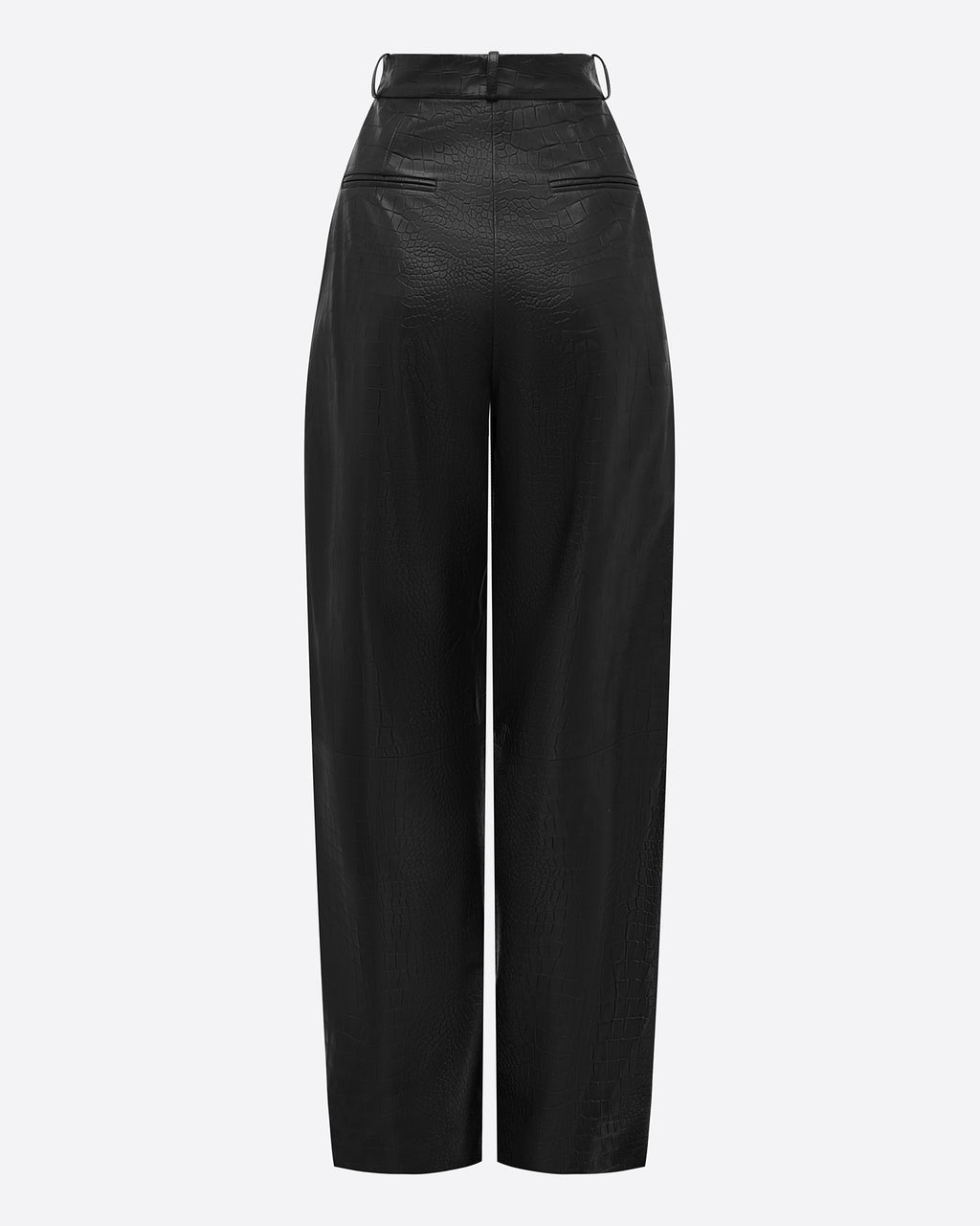 Tailored Trouser in Embossed Leather