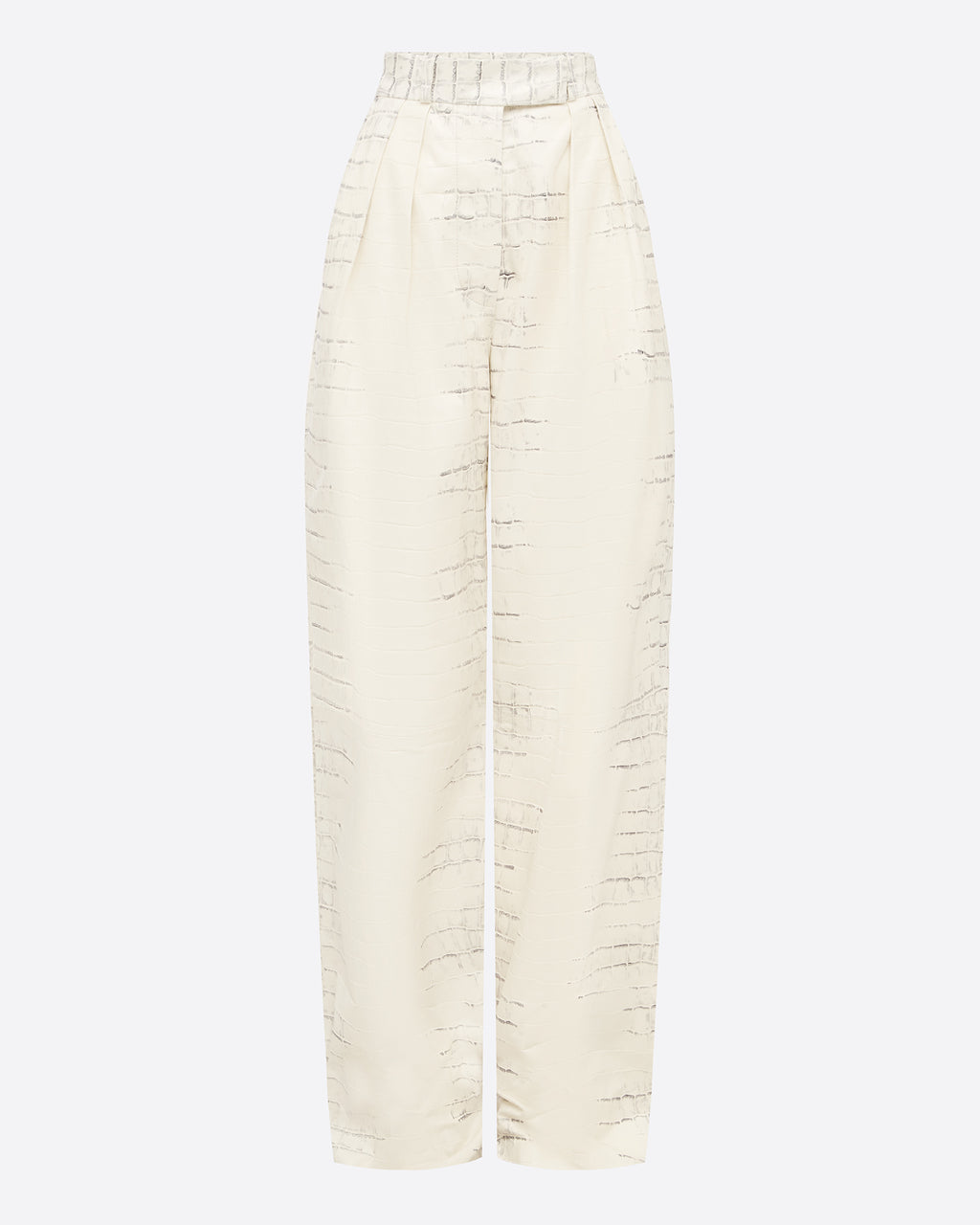 Tailored Trouser in Embossed Leather