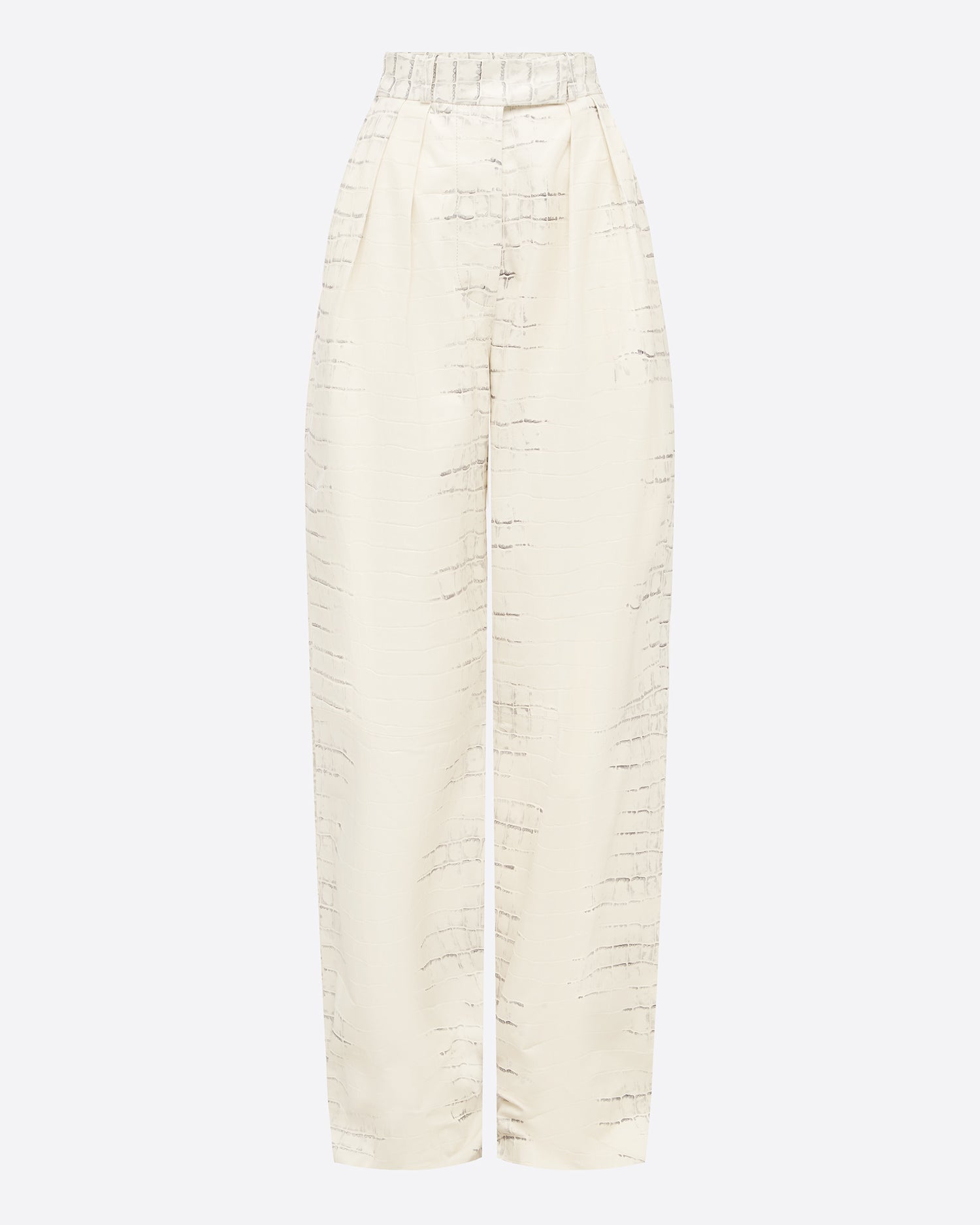 Tailored Trouser in Embossed Leather