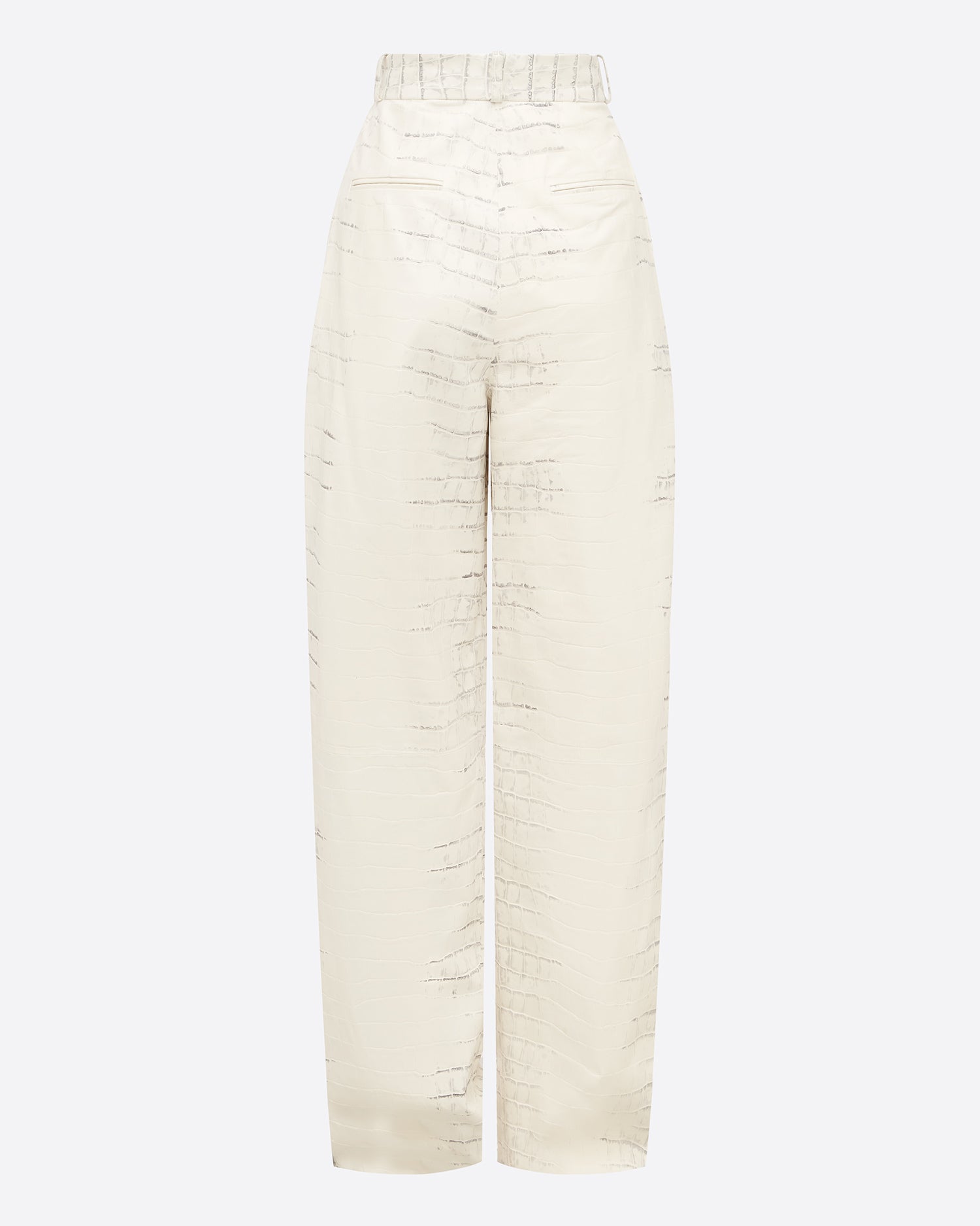 Tailored Trouser in Embossed Leather