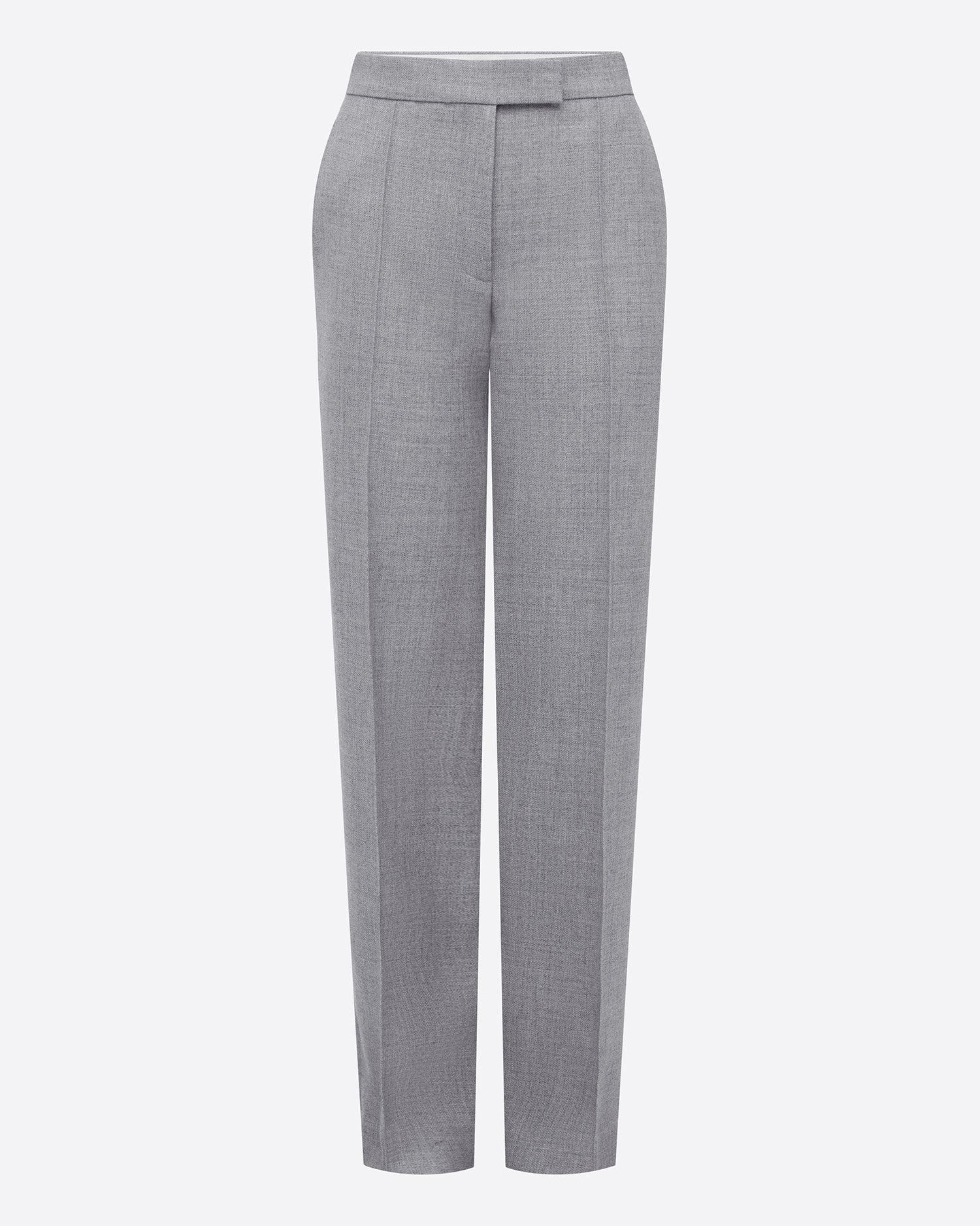 Straight Trouser in Wool Suiting
