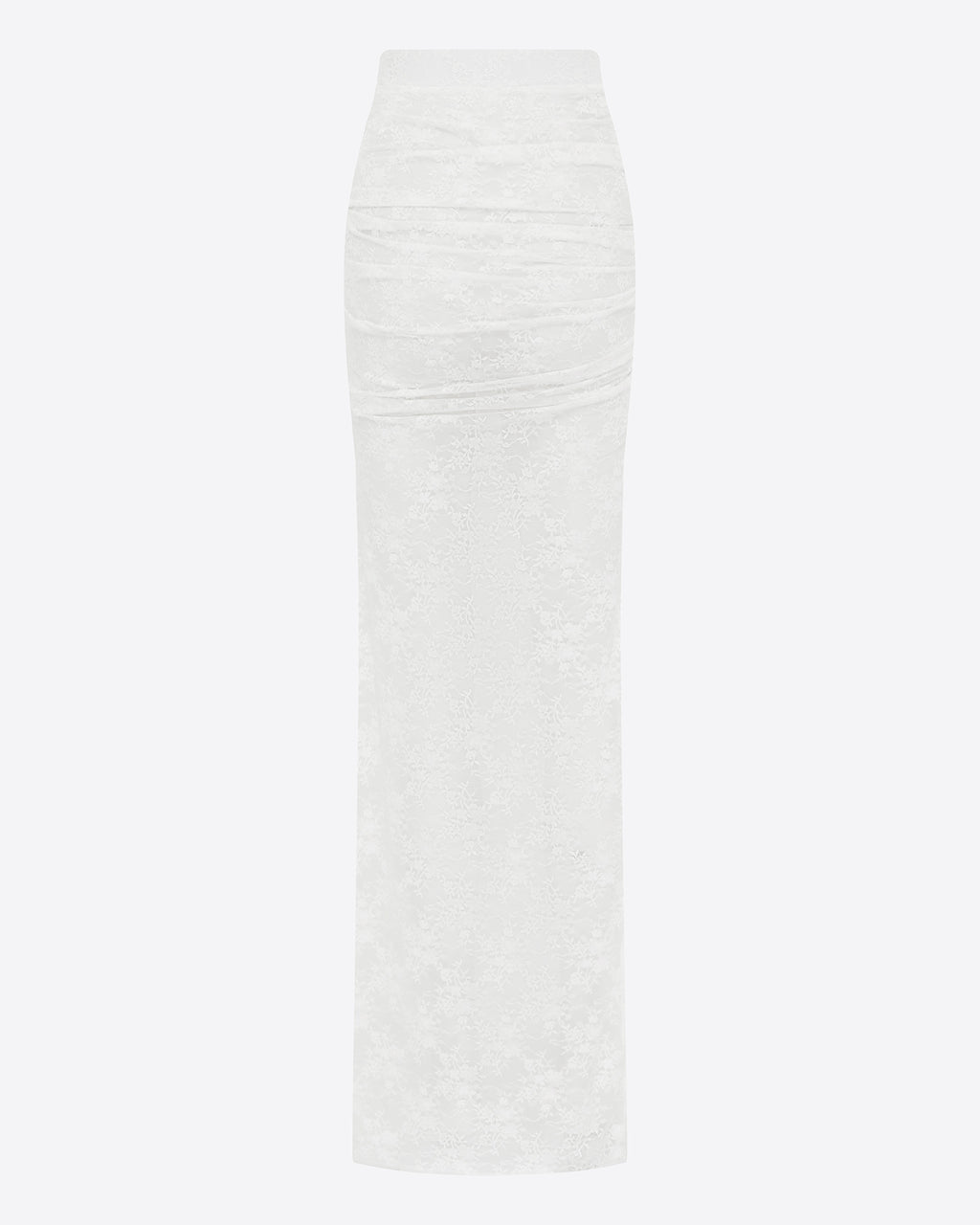 Tucked Column Skirt in Lace
