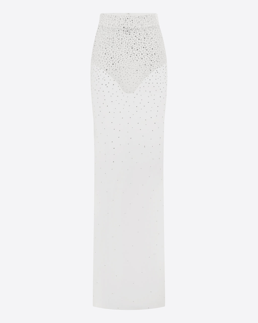 Column Skirt in Crystal Mesh