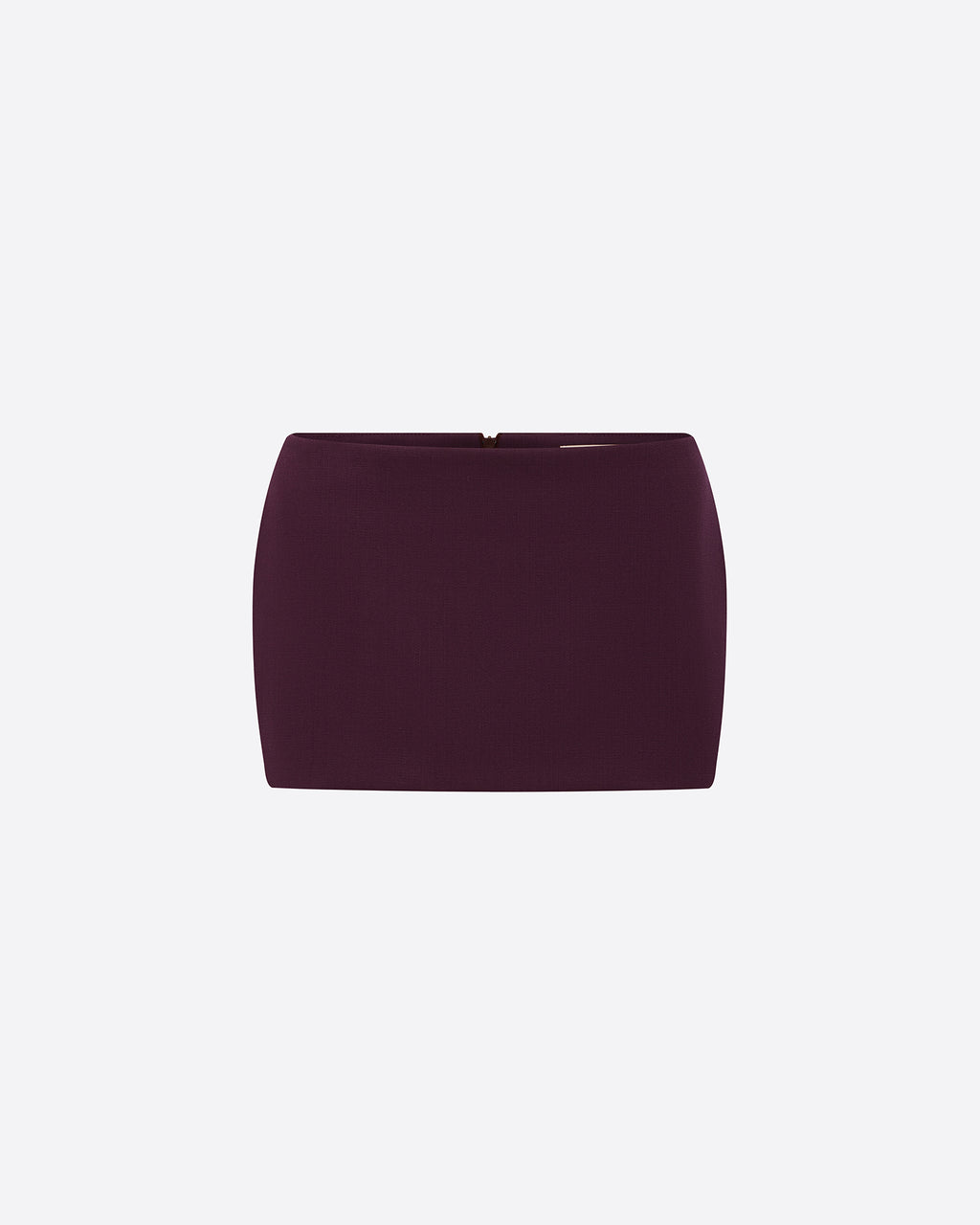 Low Rise Mini Skirt in Wool Suiting