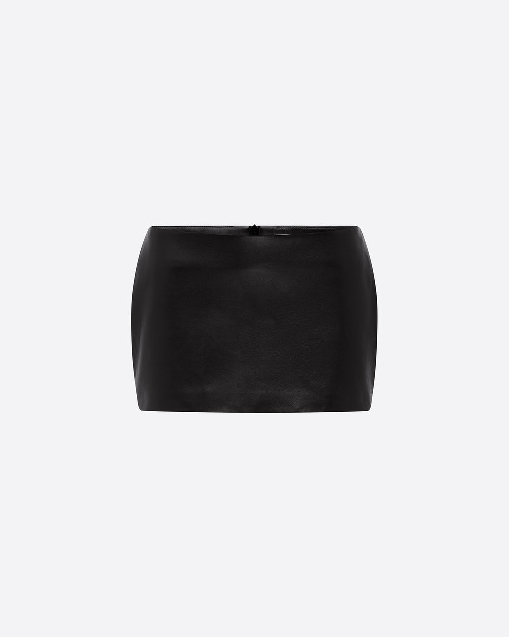 Low Rise Mini Skirt in Leather