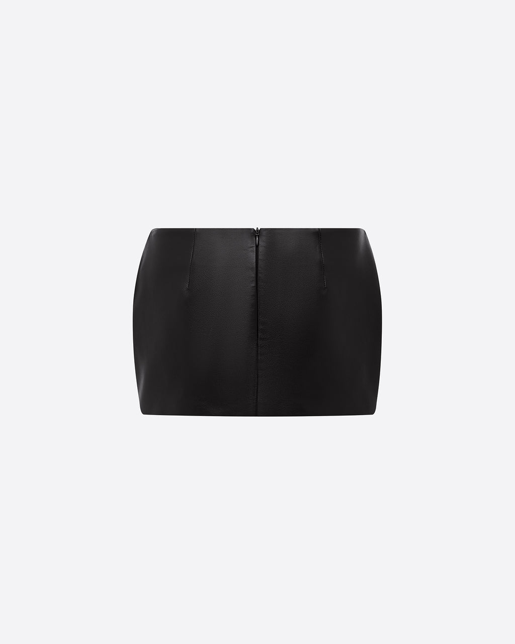 Low Rise Mini Skirt in Leather